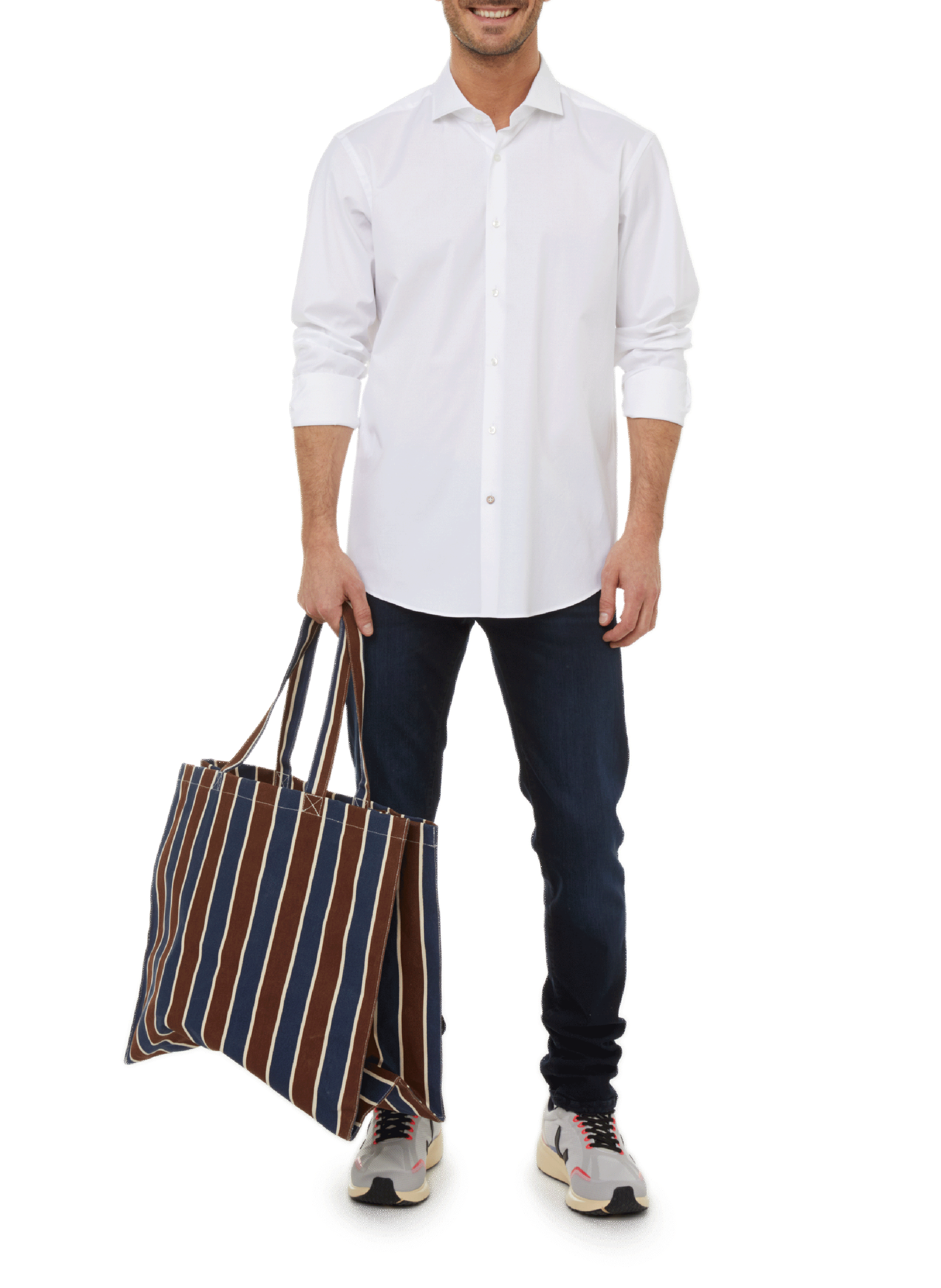 Chemise en coton BOSS Blanc