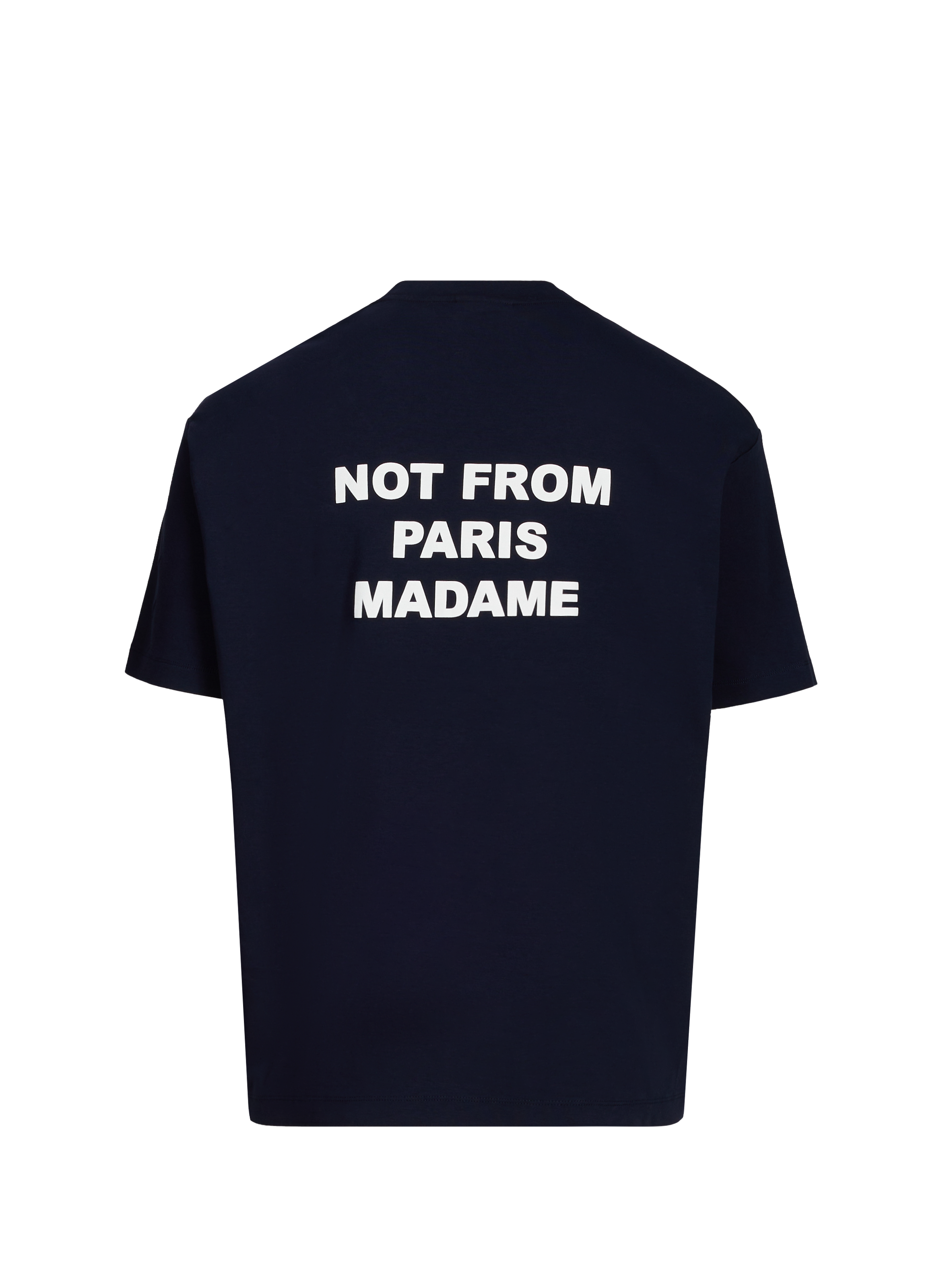 T-Shirt ample sérigraphié en coton DROLE DE MONSIEUR Bleu