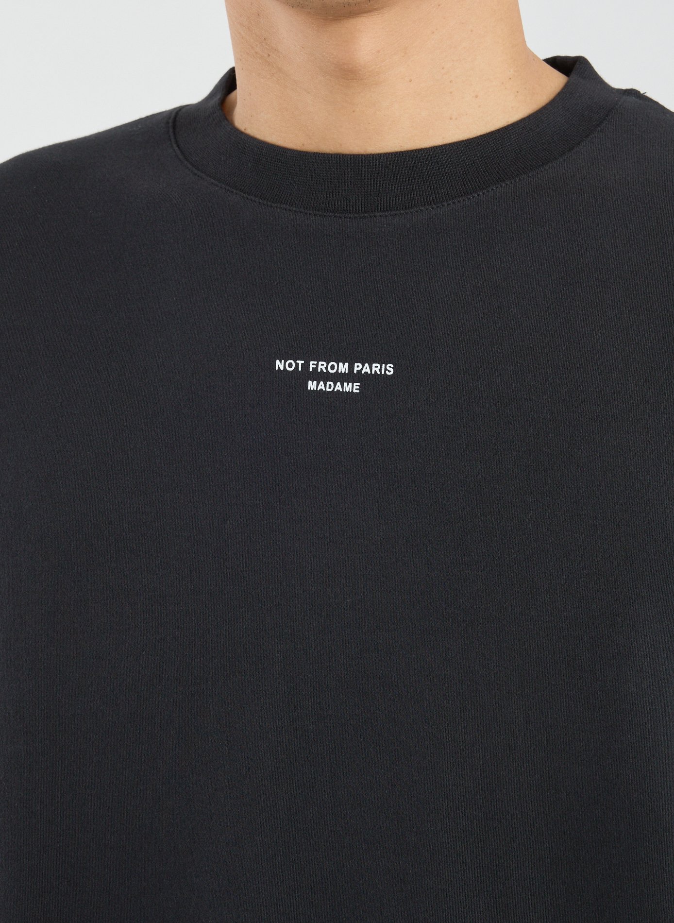 T-shirt en coton DROLE DE MONSIEUR Noir