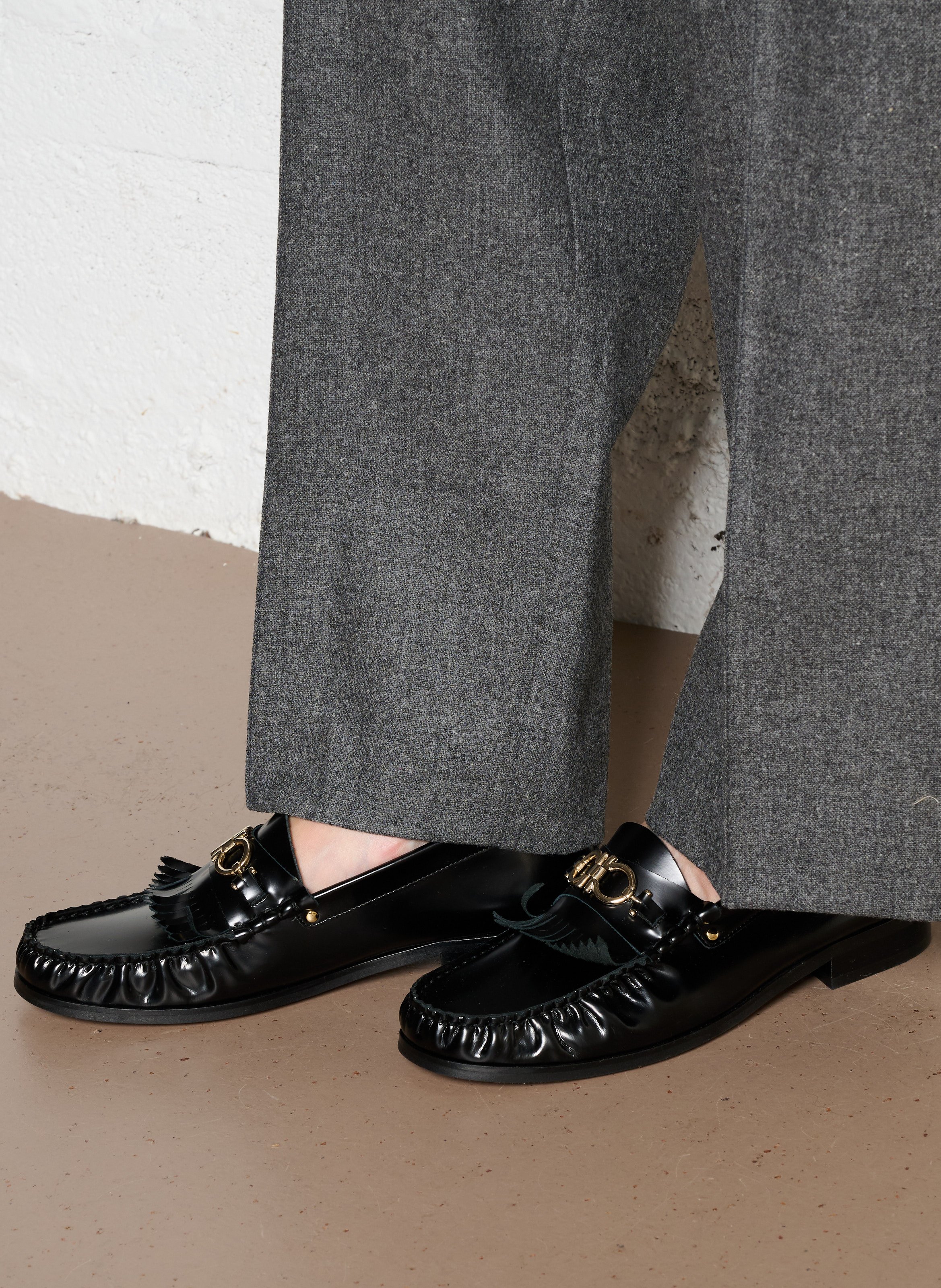 Mocassins en cuir n°180 RIVECOUR Noir