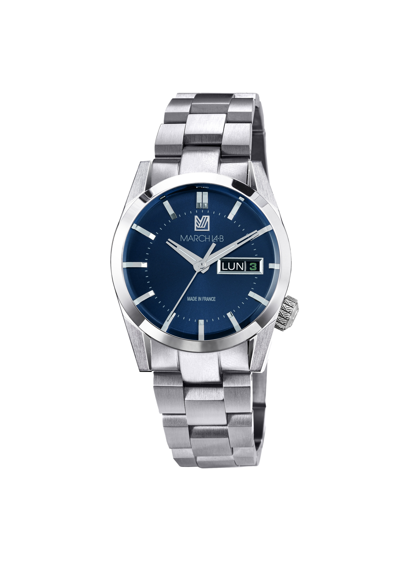 Montre quartz en acier MARCH LAB Bleu