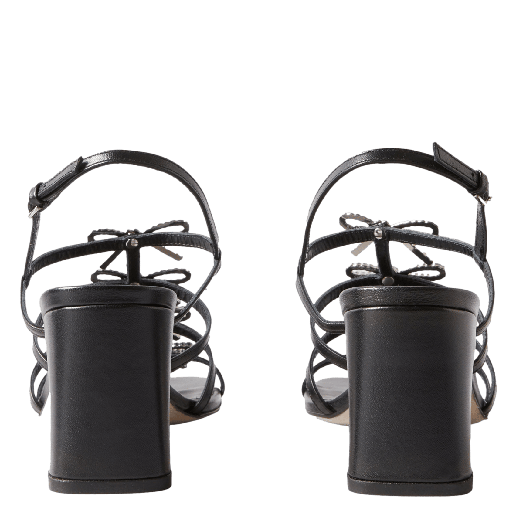 Sandales à talons en cuir CLAUDIE PIERLOT Noir