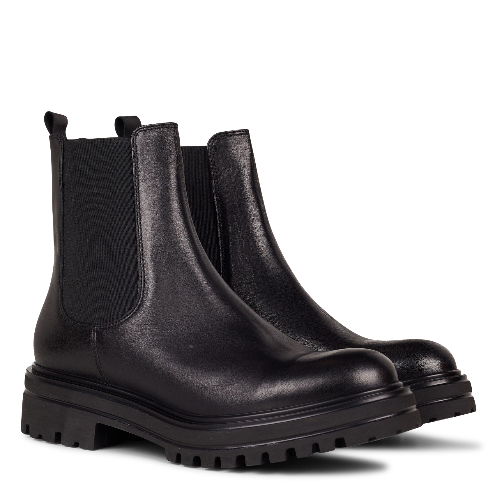 Boots chelsea en cuir amandine JONAK Noir