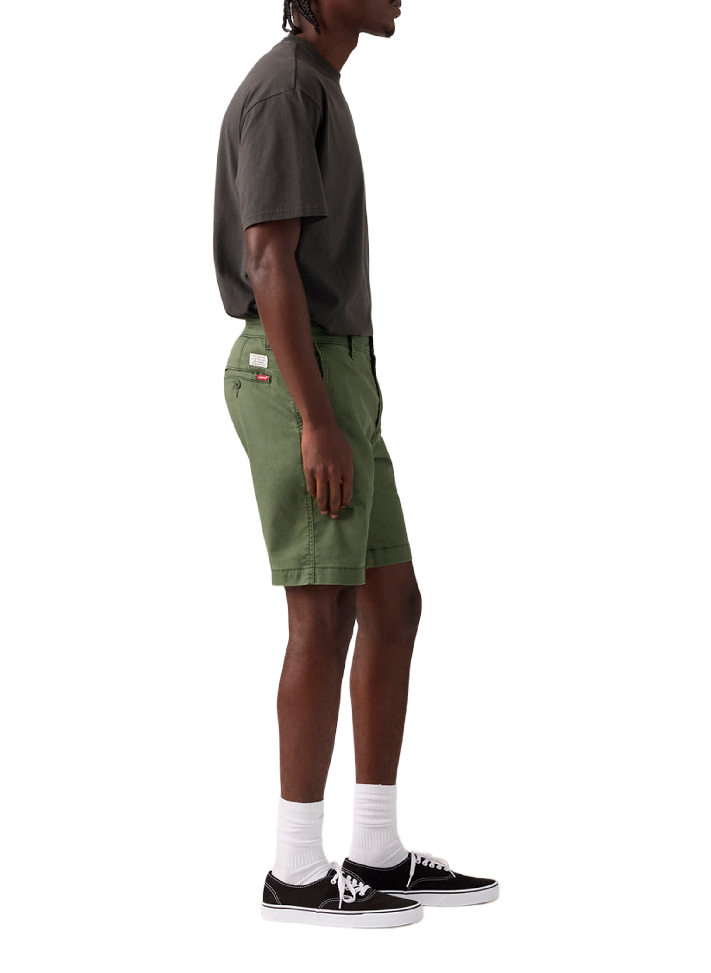 Short droit en coton mélangé LEVI'S Vert