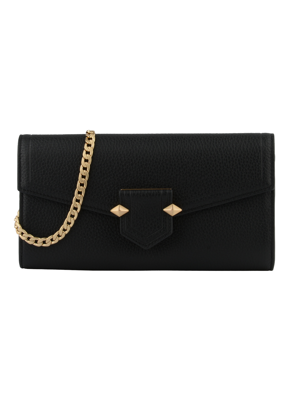Sèvres | pochette en cuir de vachette  Noir