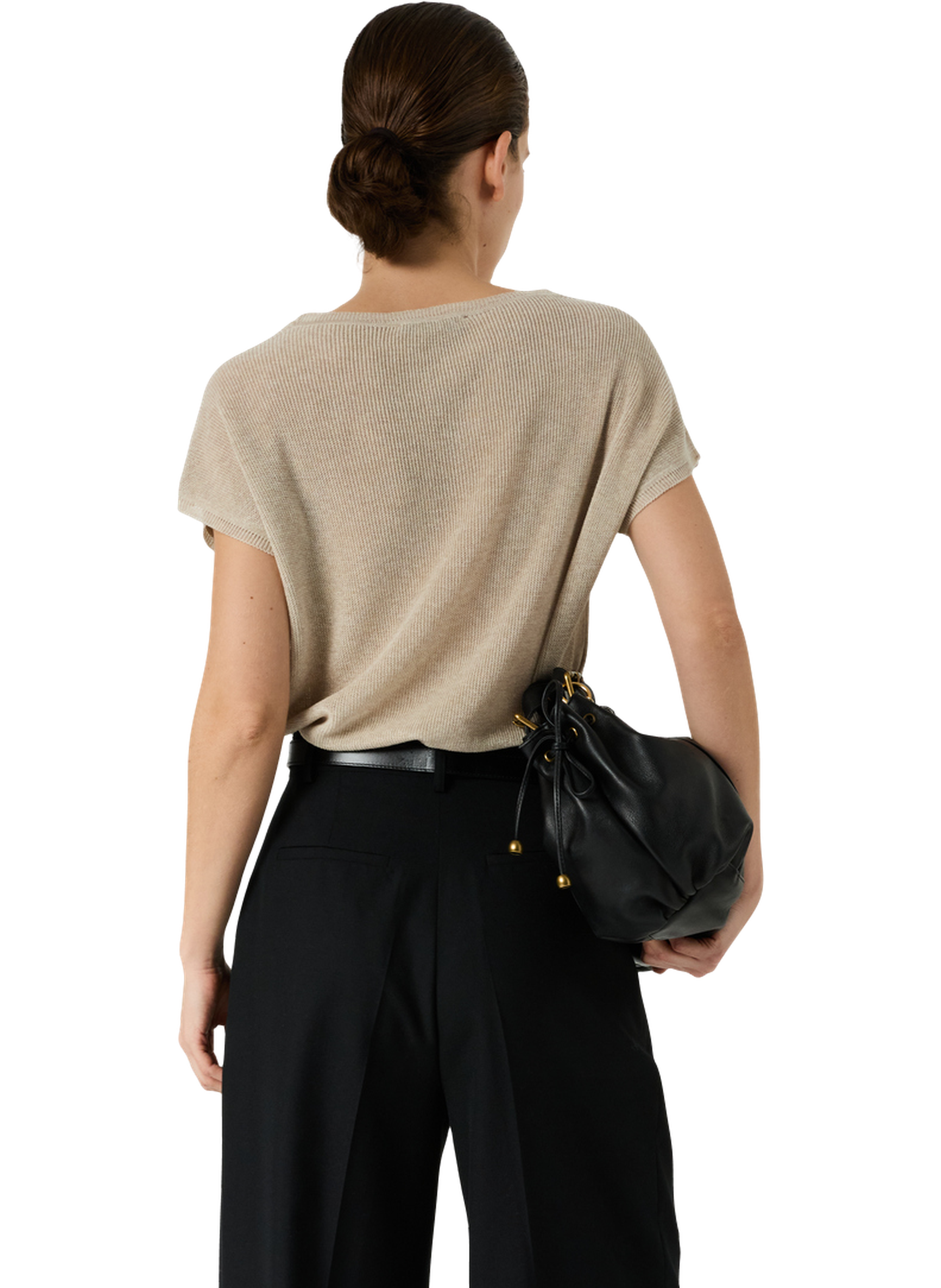 Pull col rond en maille irisée - lixia GERARD DAREL Beige