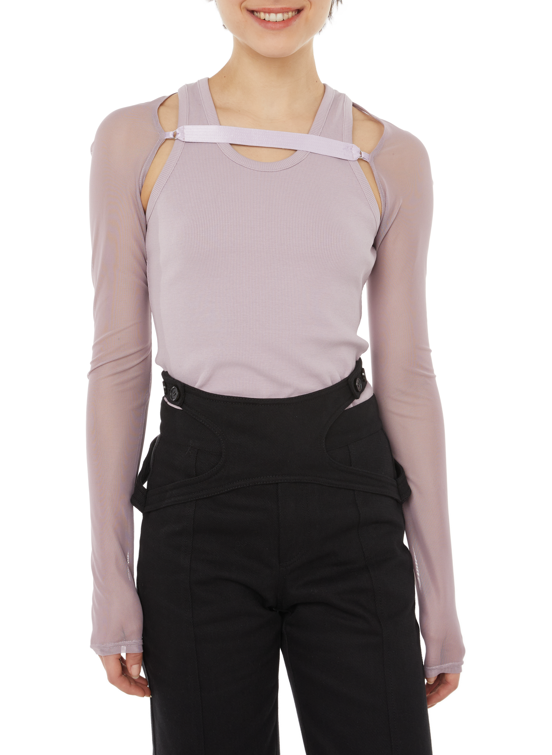 Débardeur en coton PRIVATE POLICY Violet