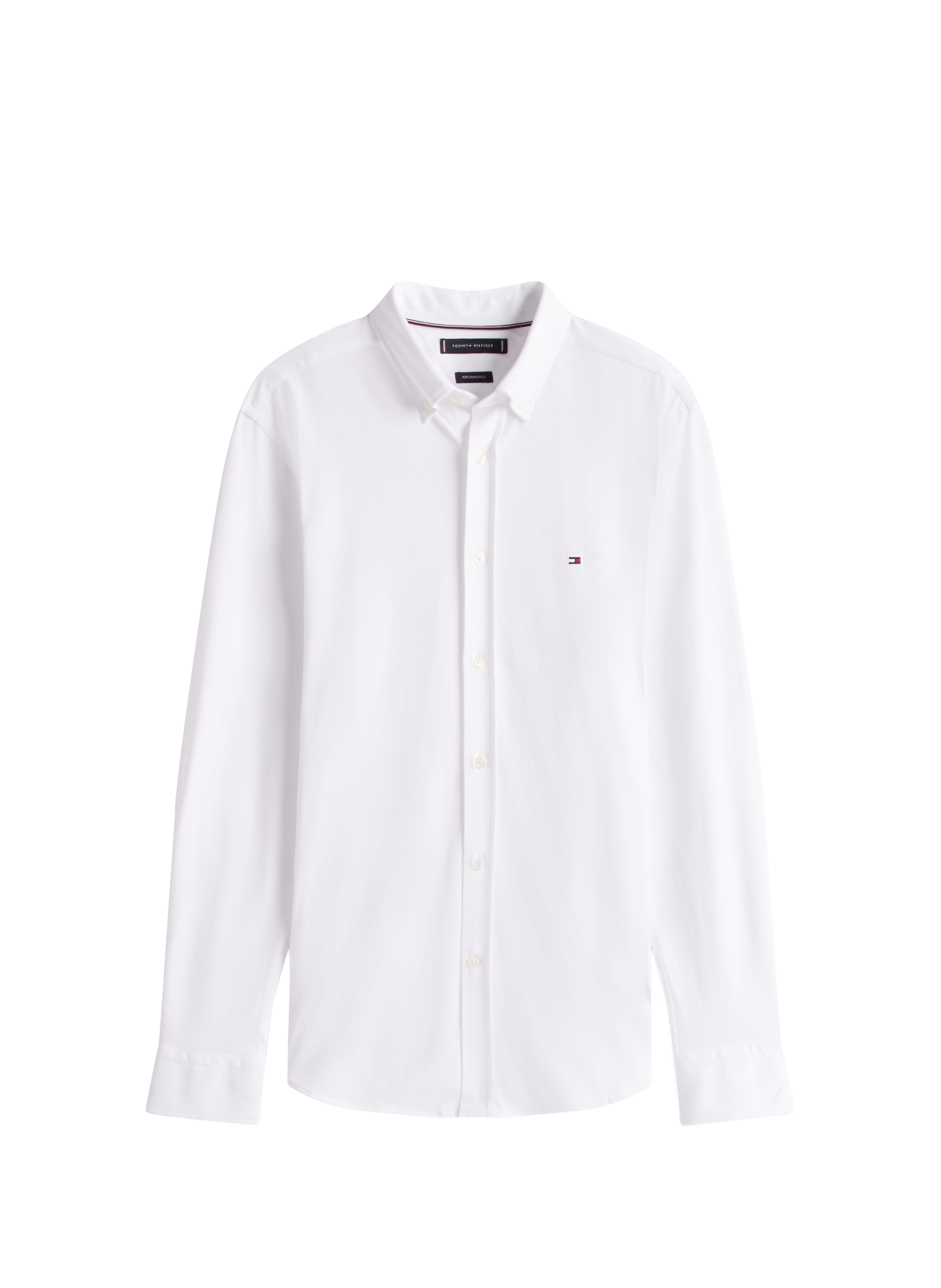 Chemise droite en coton TOMMY HILFIGER Blanc