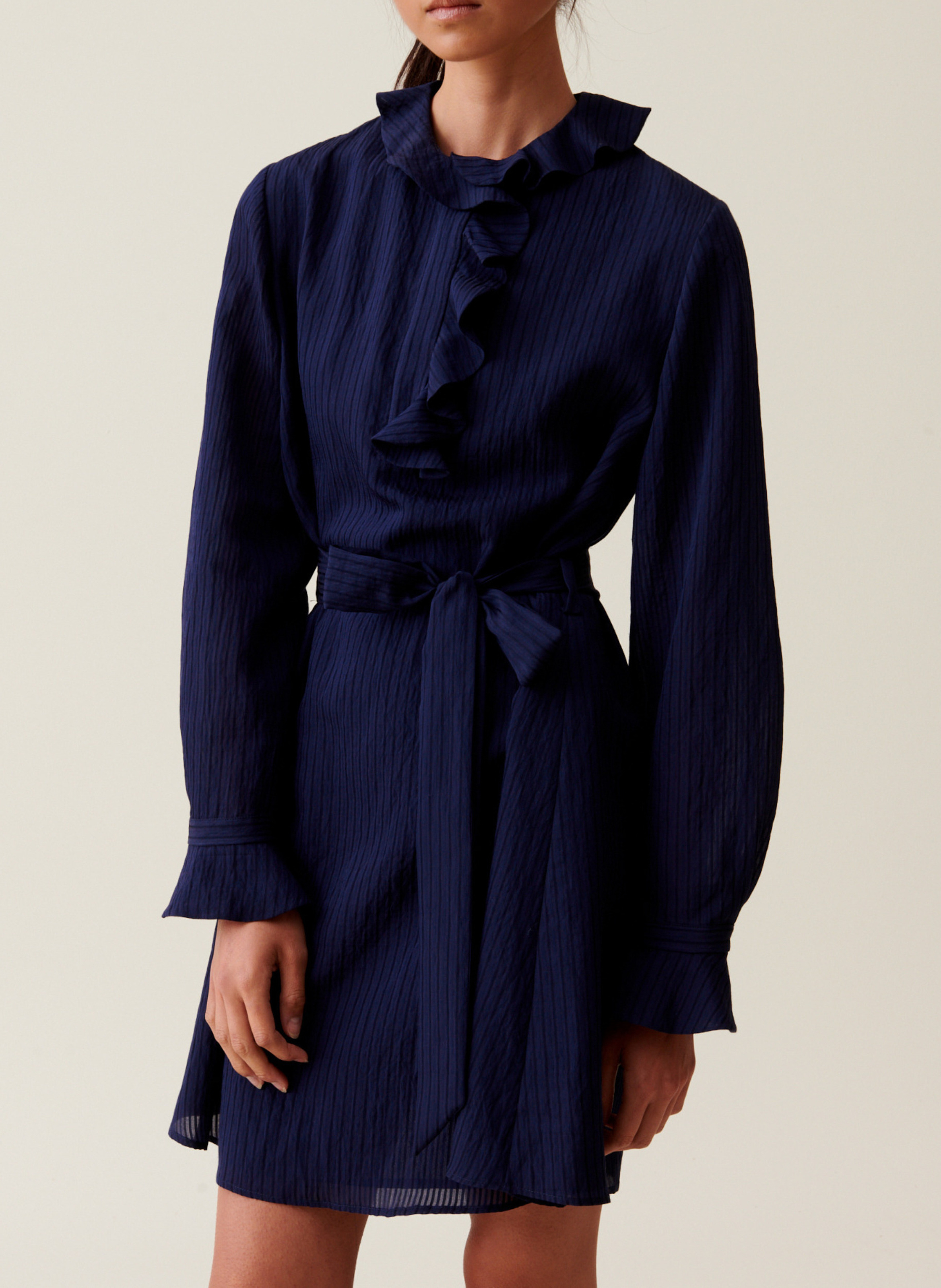 Robe courte à rayures CLAUDIE PIERLOT Bleu