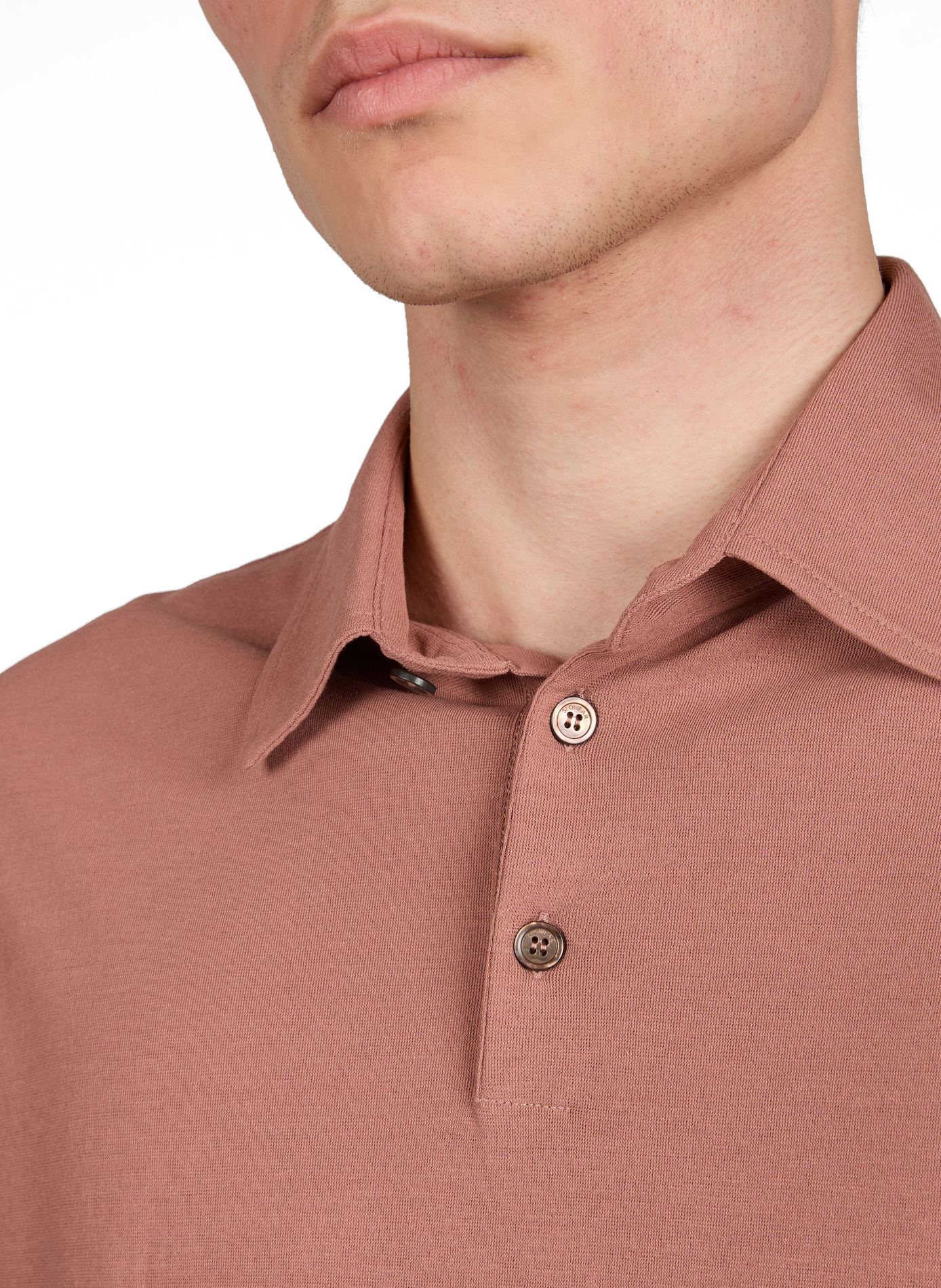 Cotton polo shirt SLOWEAR Pink