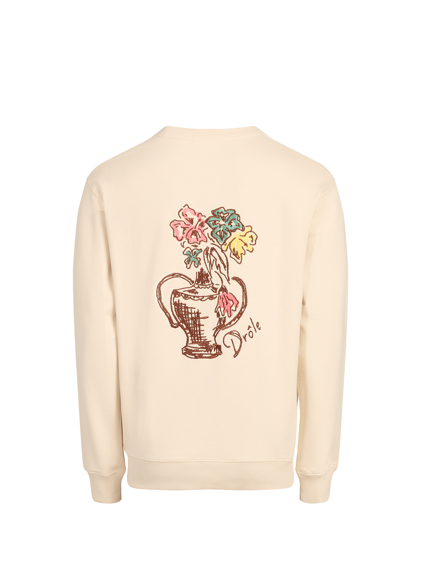 Cotton sweatshirt DROLE DE MONSIEUR Beige