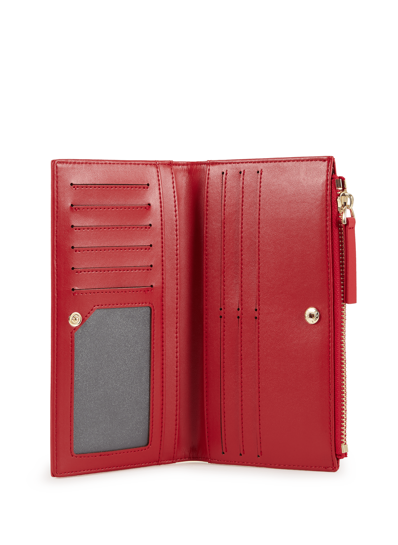Long cowhide leather wallet SAISON 1865 Red