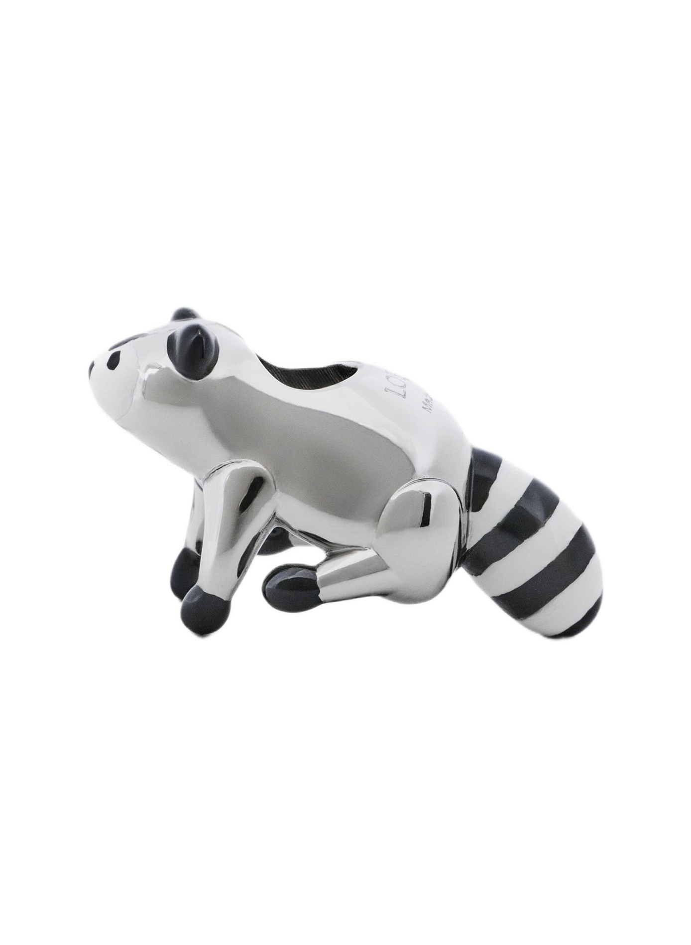 Raccoon fur charm LOEWE Silver