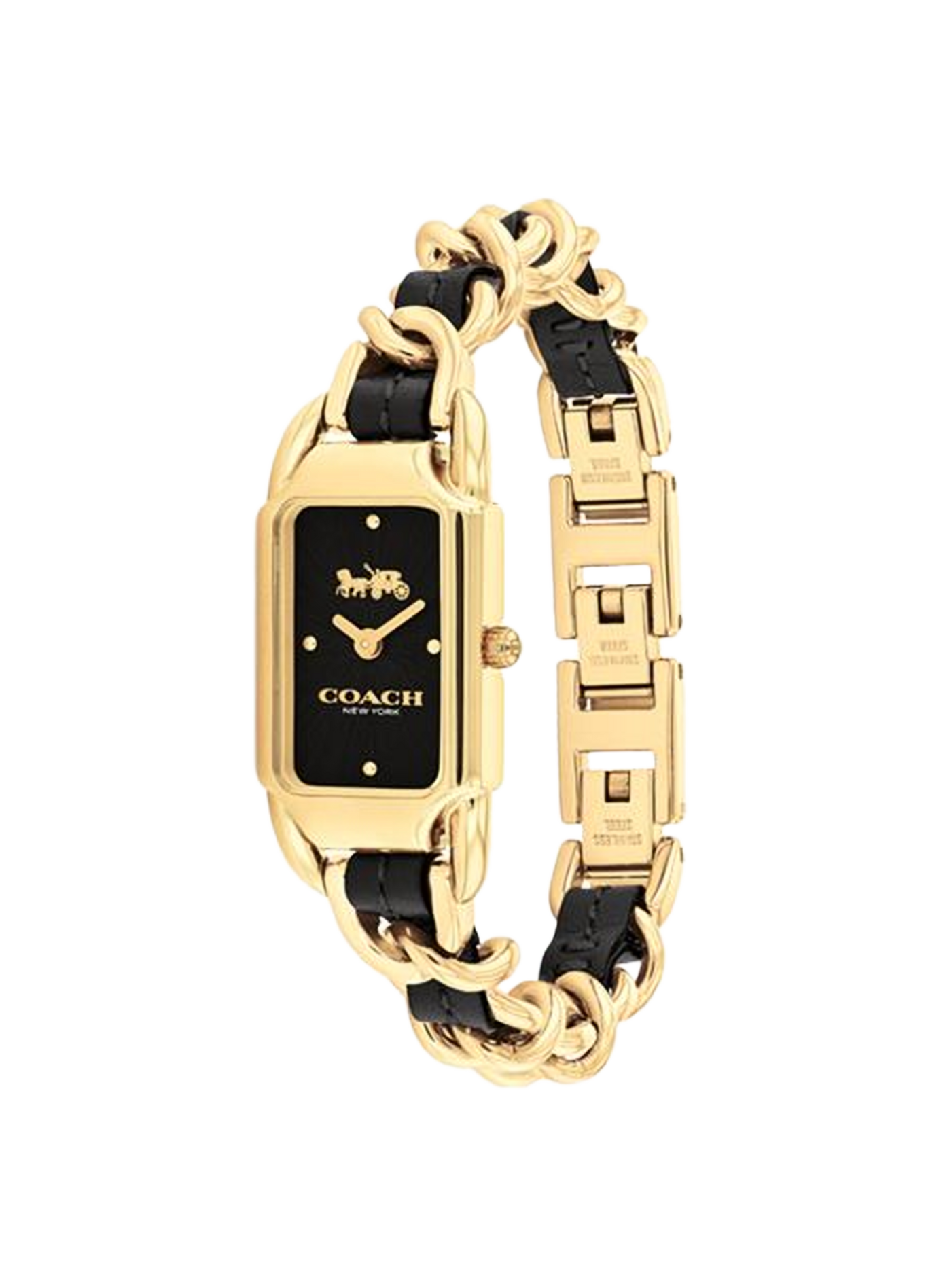 Montre quartz Cadie en acier inoxydable COACH MONTRES Noir
