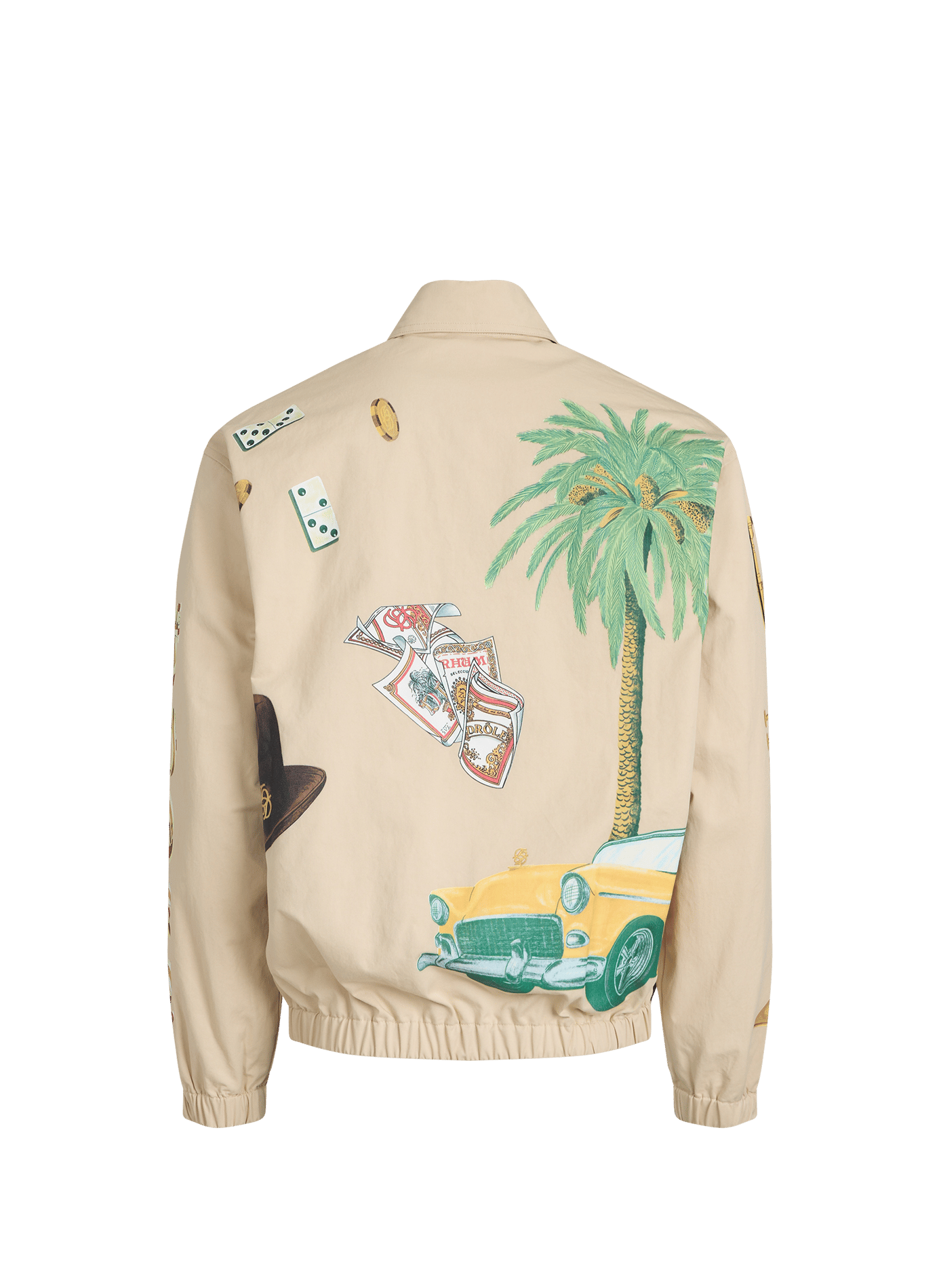 Printed cotton jacket DROLE DE MONSIEUR Beige