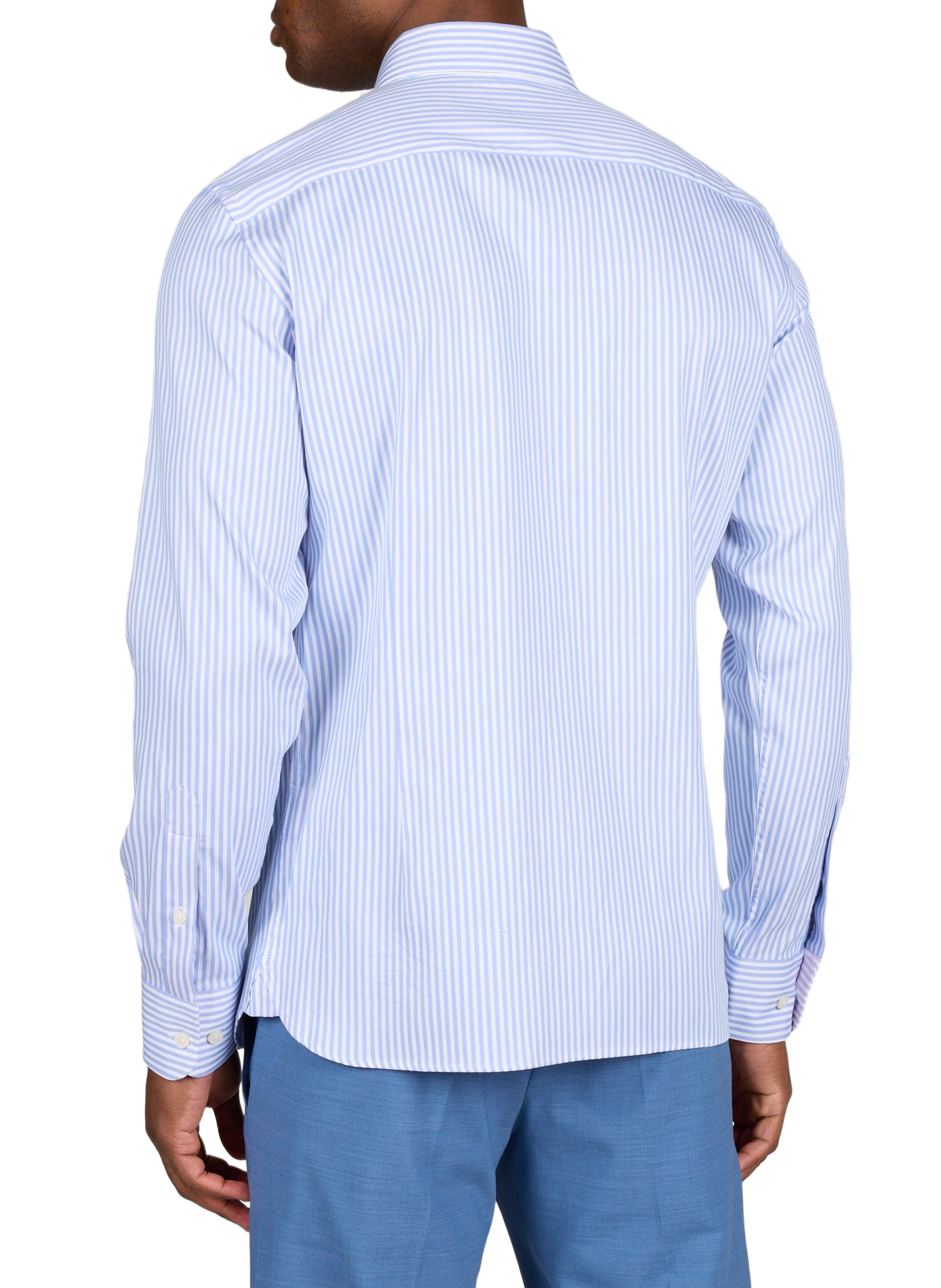 Chemise à rayures en coton HACKETT Bleu