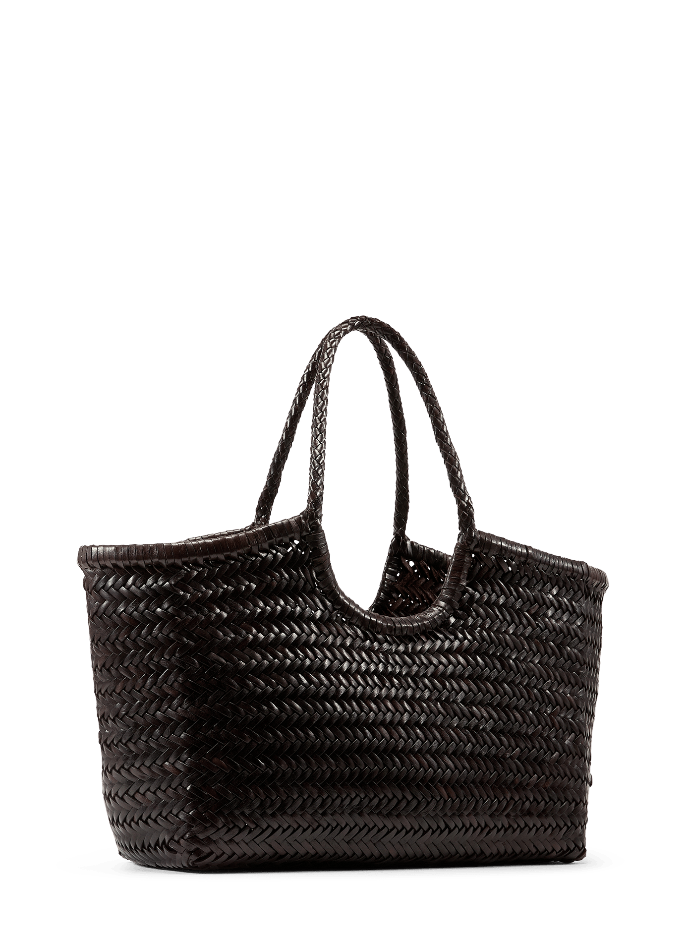 Sac cabas en cuir  DRAGON DIFFUSION Marron