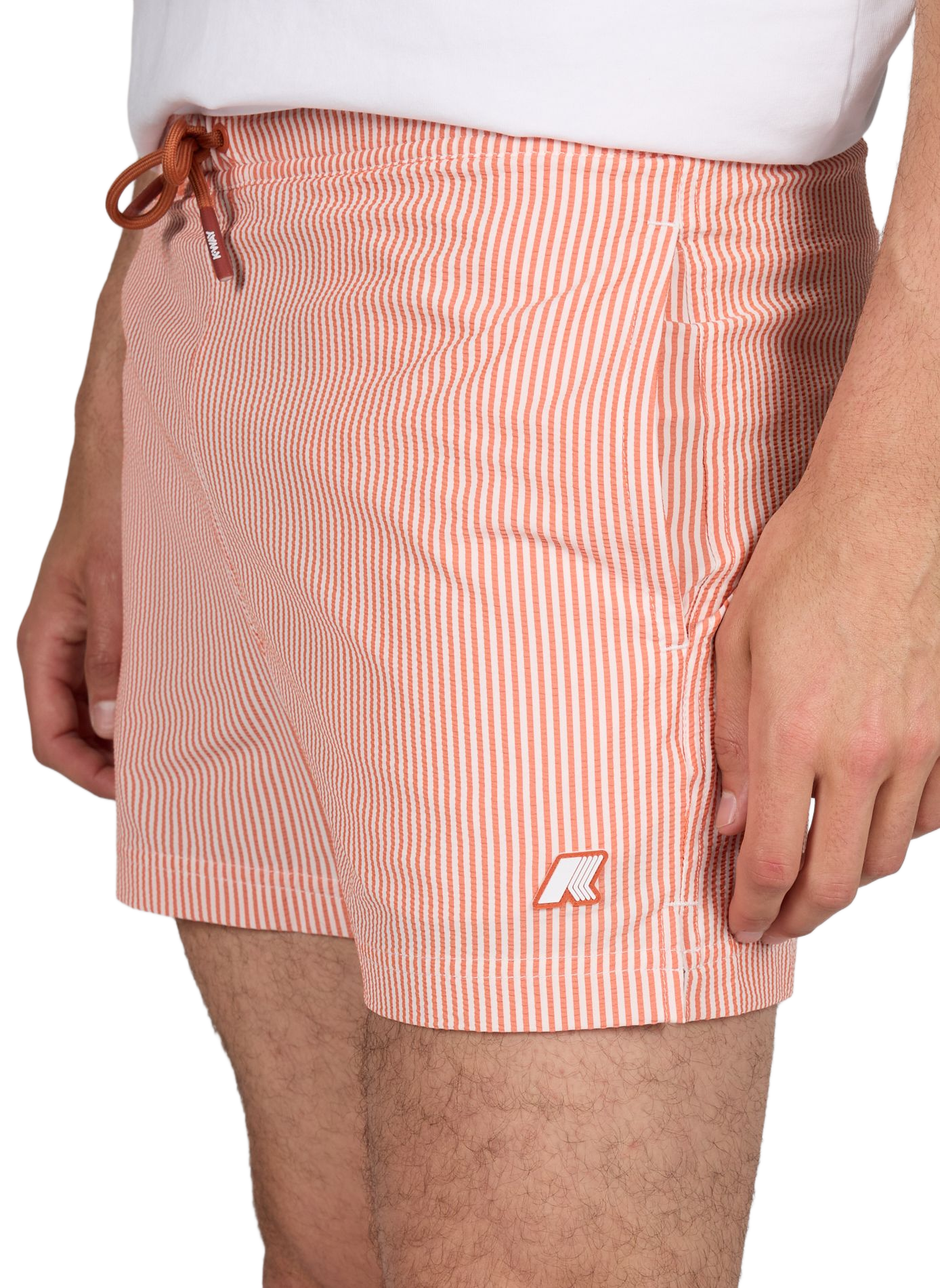 Short de bain rayé Hazel K-WAY Orange