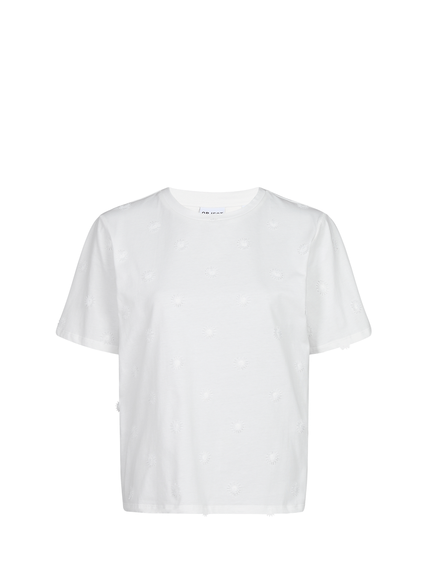 Short-sleeved floral T-shirt OBJECT White