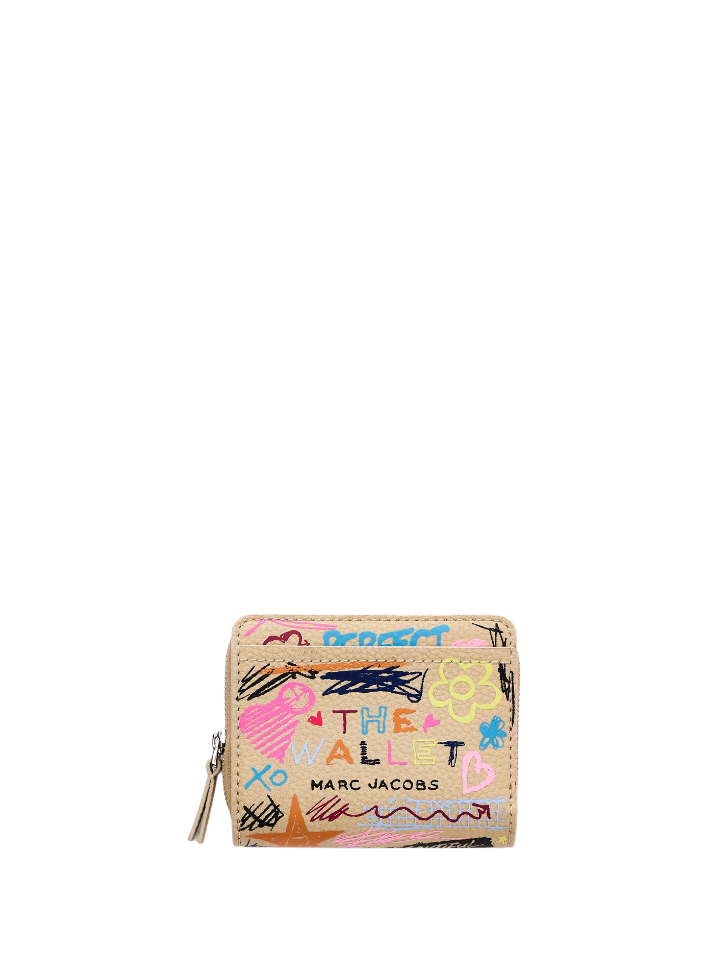 Porte-monnaire The Punk Scribble Mini en cuir MARC JACOBS Mehrfarbig