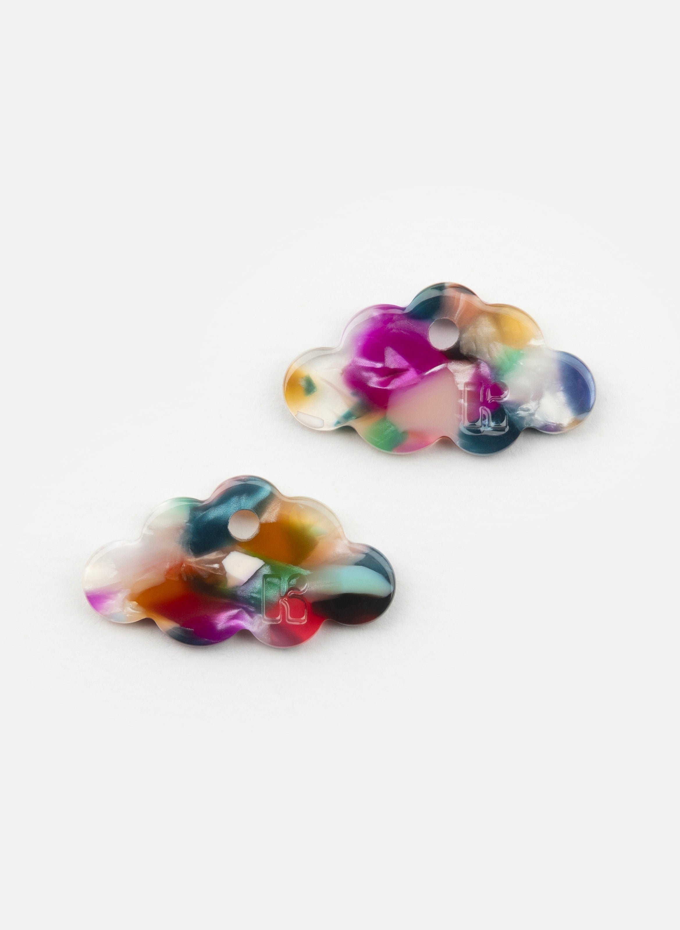 Charms nuage en acétate de cellulose KURAGE GINZA Multicolore