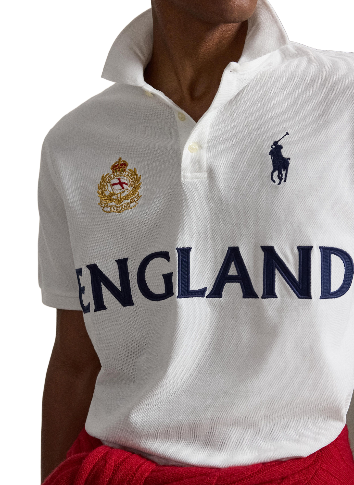 Polo da rugby Inghilterra in cotone POLO RALPH LAUREN Bianco