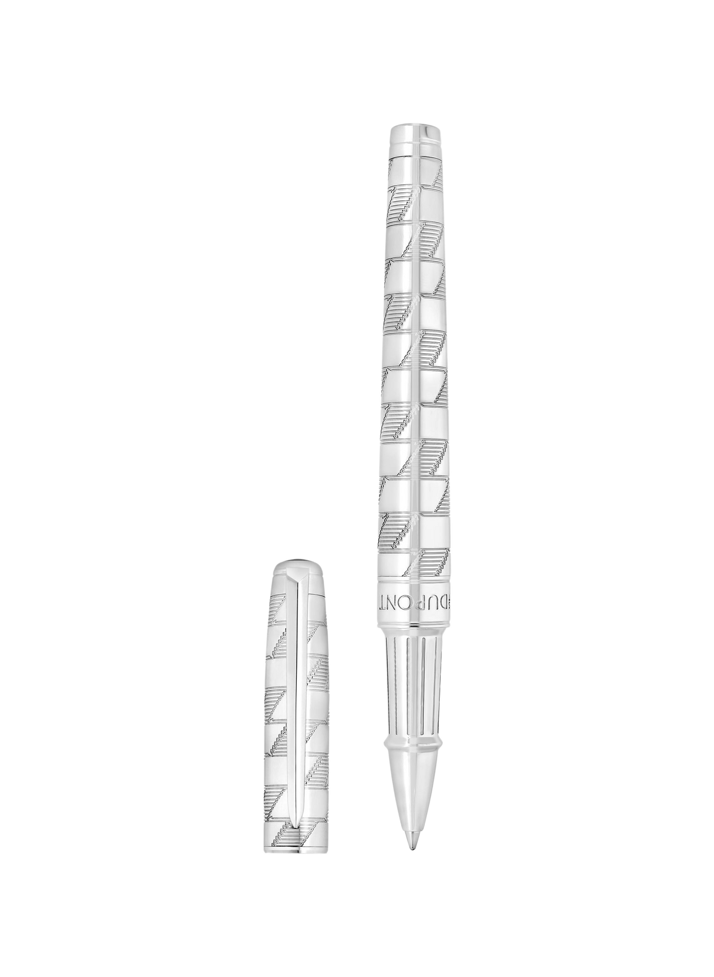 Stylo roller Medium Monogram 1872 Line D Eternity S.T. DUPONT Argent