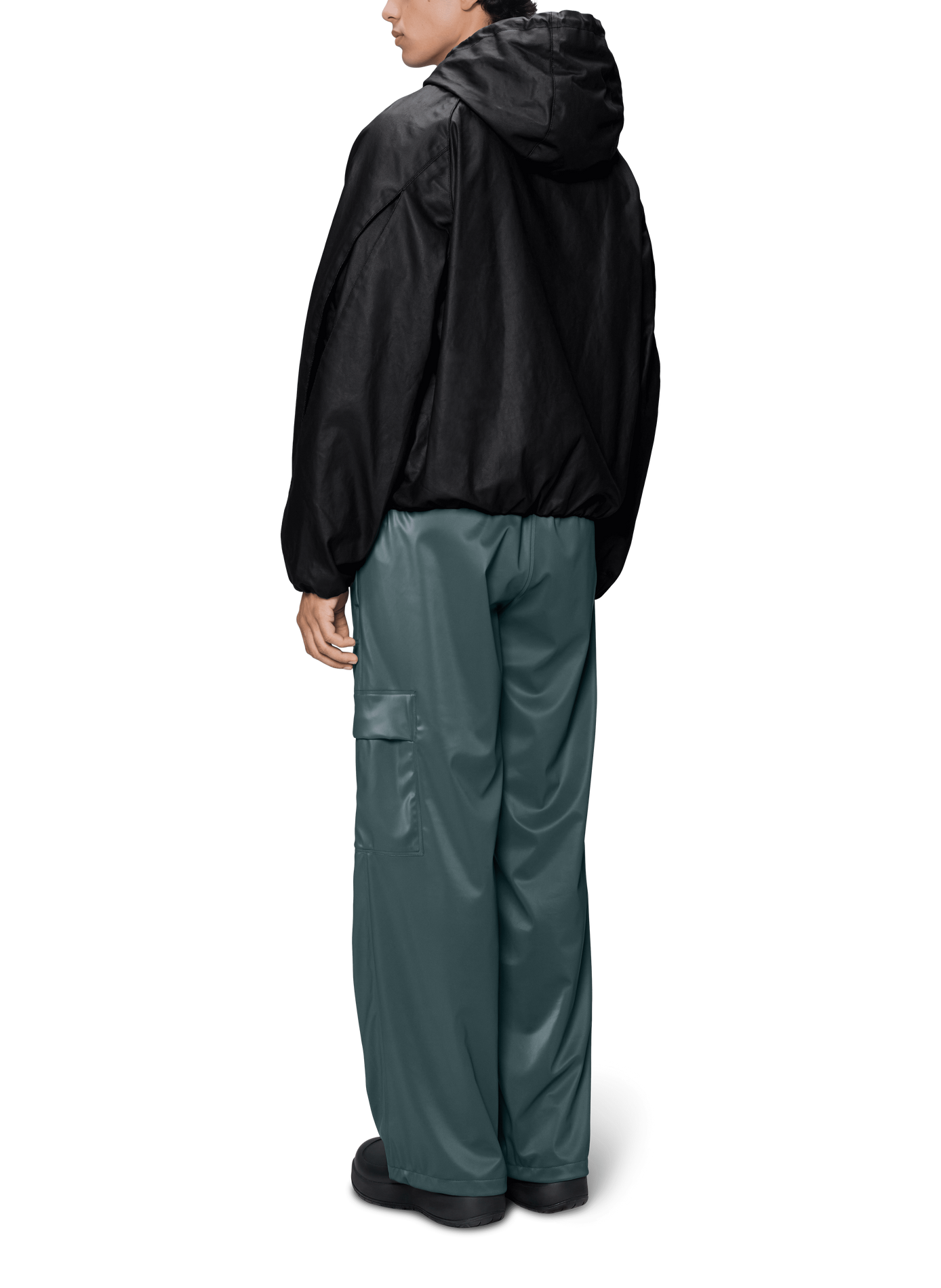 Blouson à capuche RAINS Noir