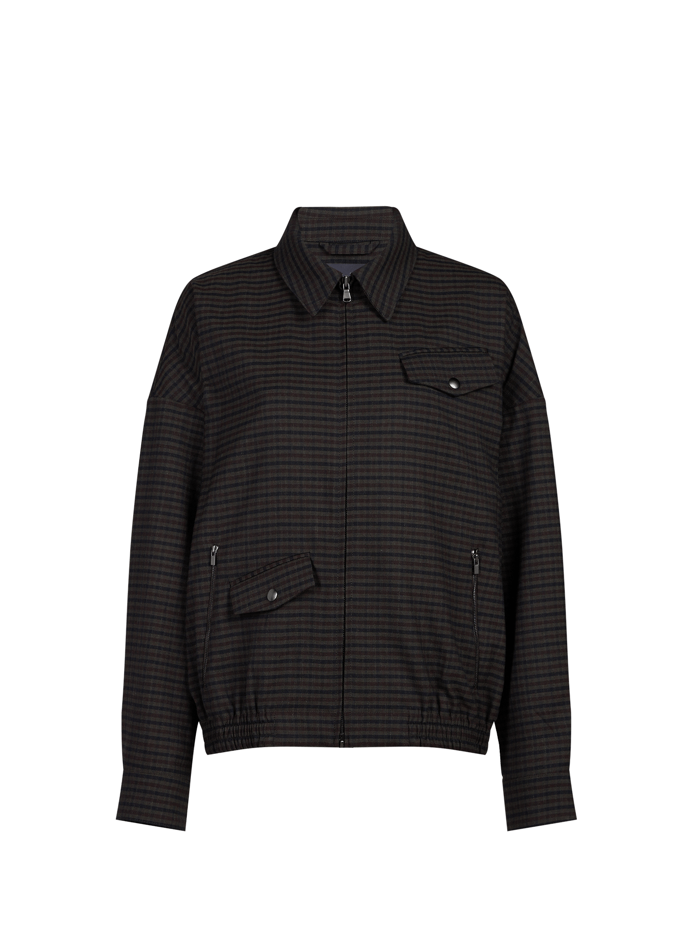 Weite Zip-Jacke TIBI Grau