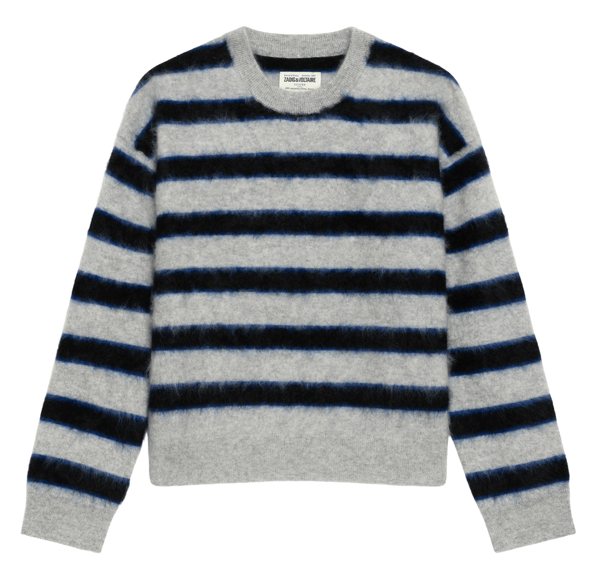 Pull droit col rond en cachemire markuz ZADIG&VOLTAIRE Gris
