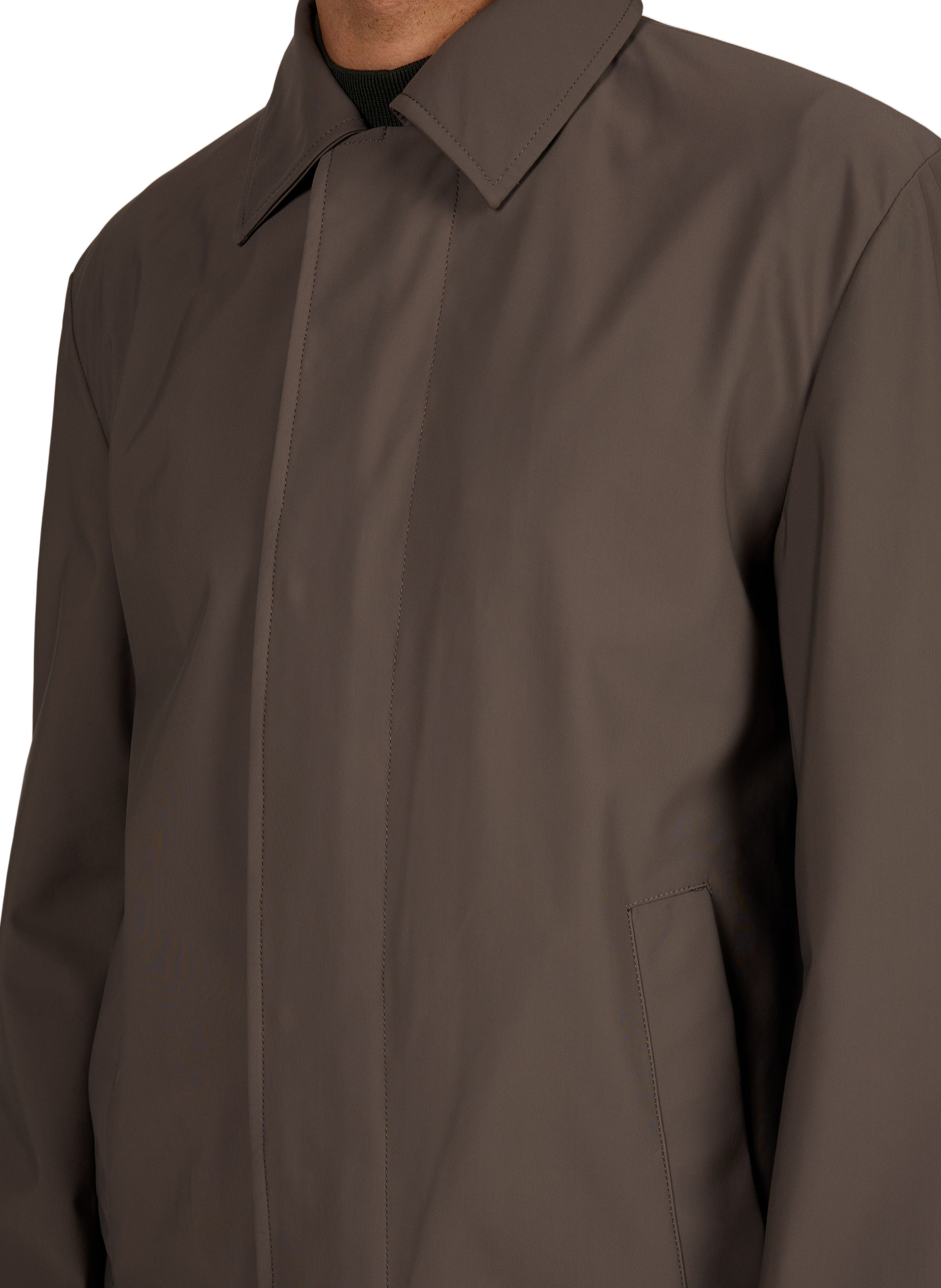 Parka recta de longitud media con cuello clásico STRELLSON Marrón