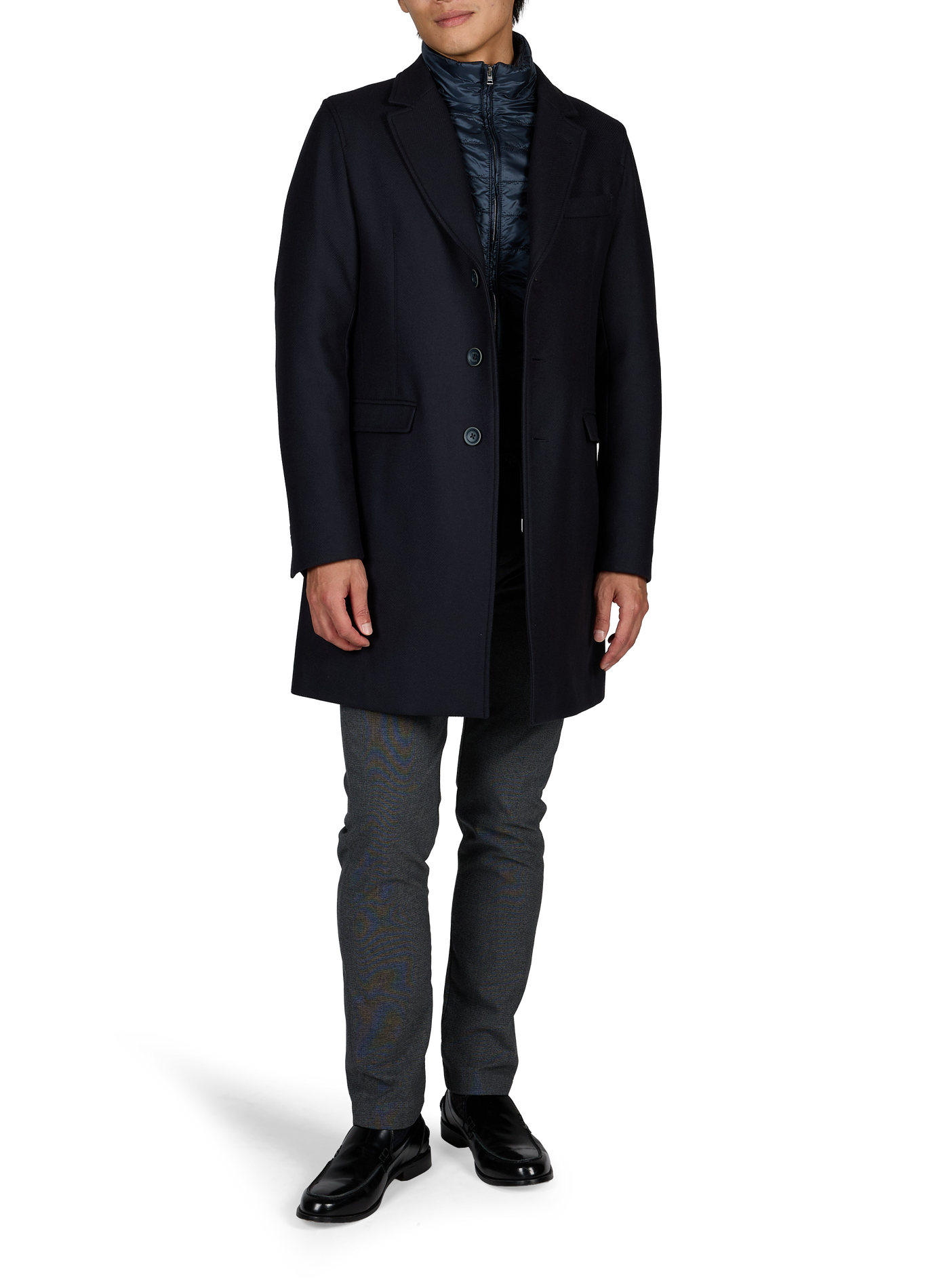 Overhemd met klassieke kraag van katoen VAN LAACK Blauw