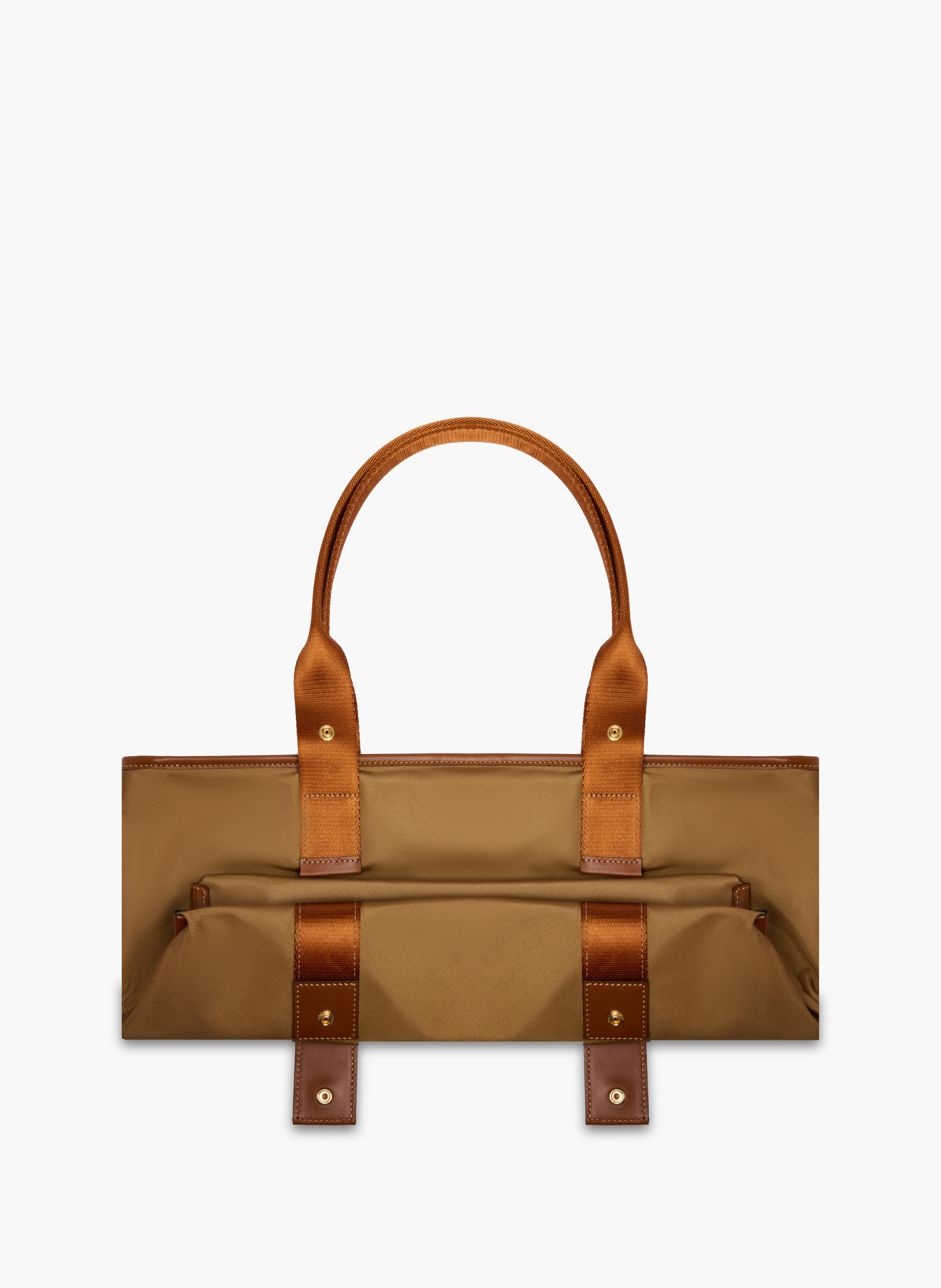 Sac cabas zippé m mistral rollable de lancel en nylon LANCEL Beige