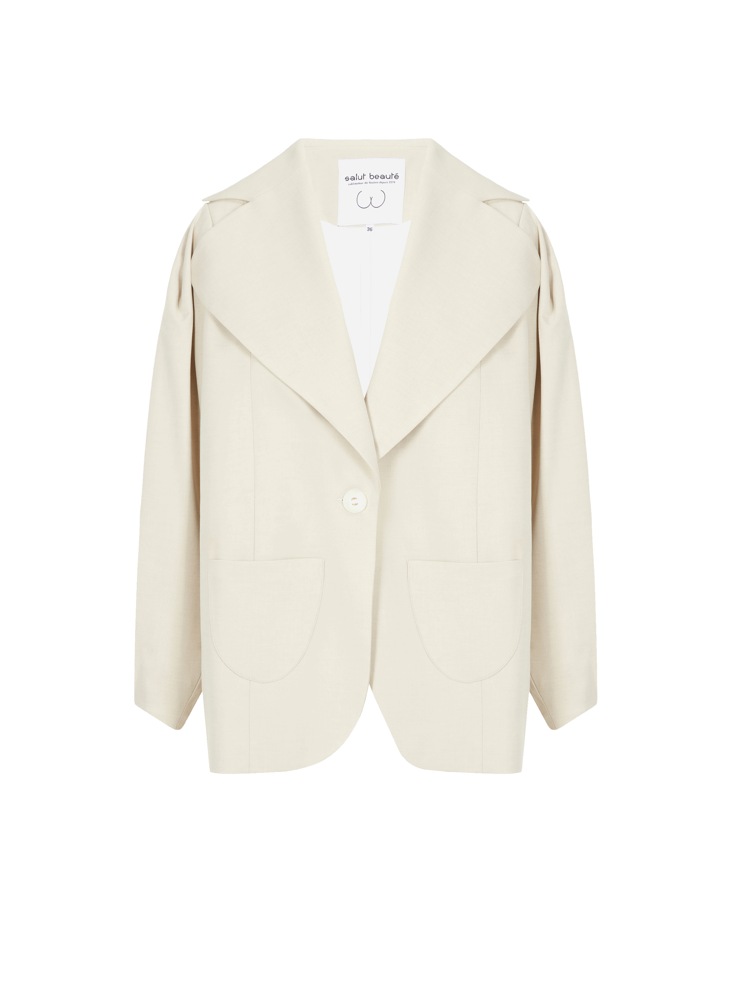 SALUT BEAUTÉ Long jacket Beige