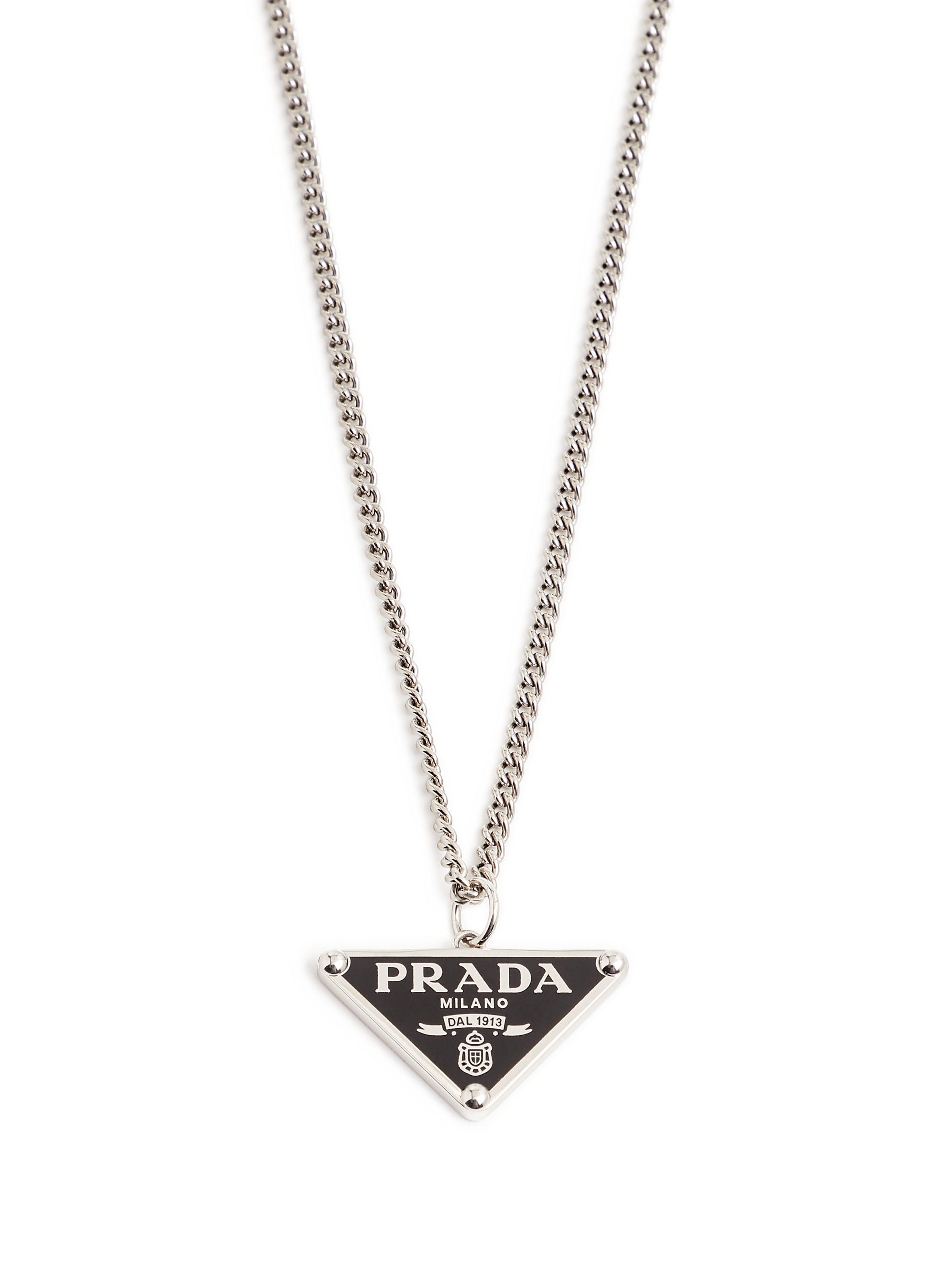 Collier à logo en argent