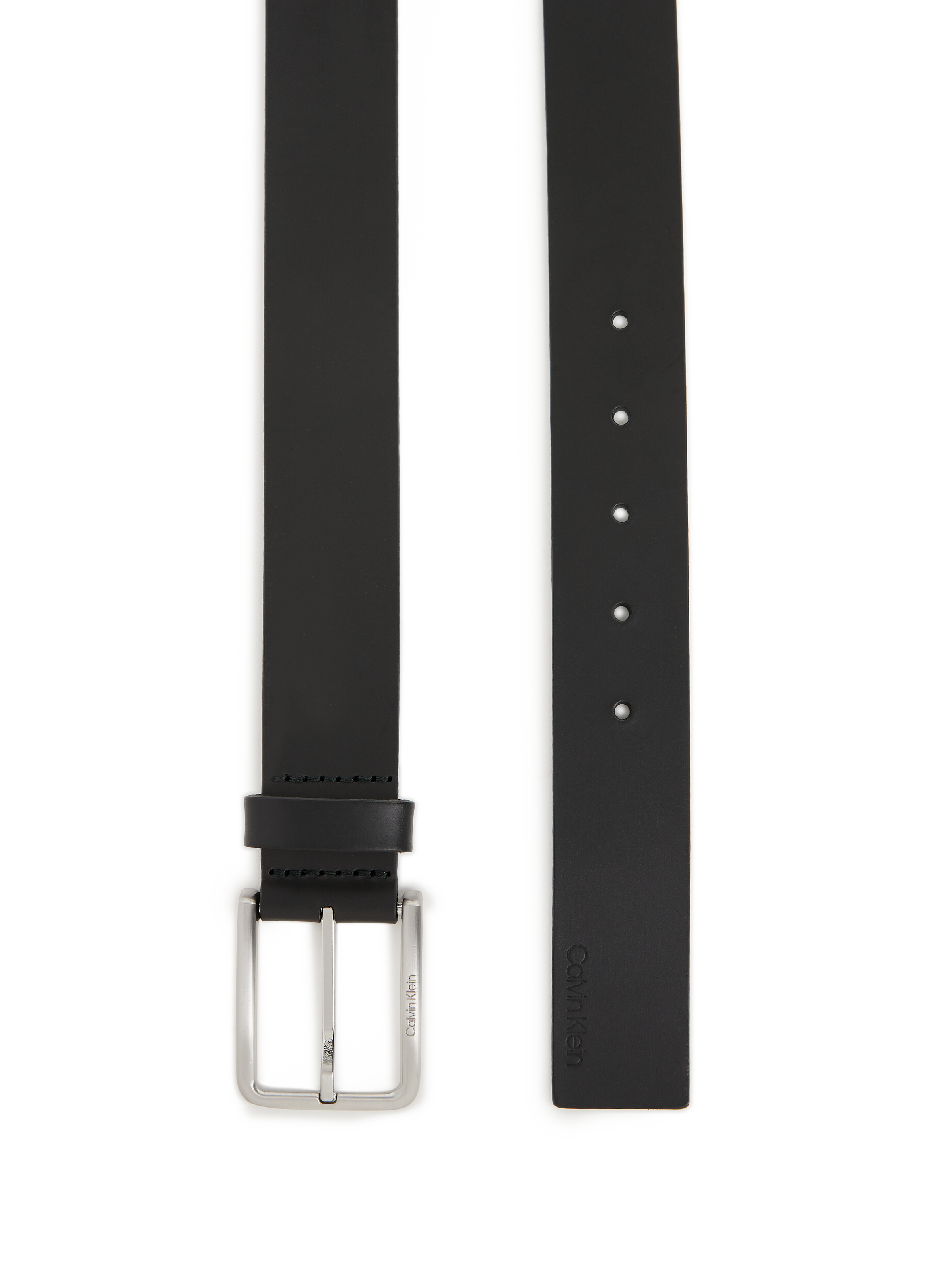 Leather belt CALVIN KLEIN Black