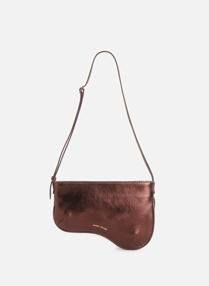 Mini Curve leather handbag  MANU ATELIER