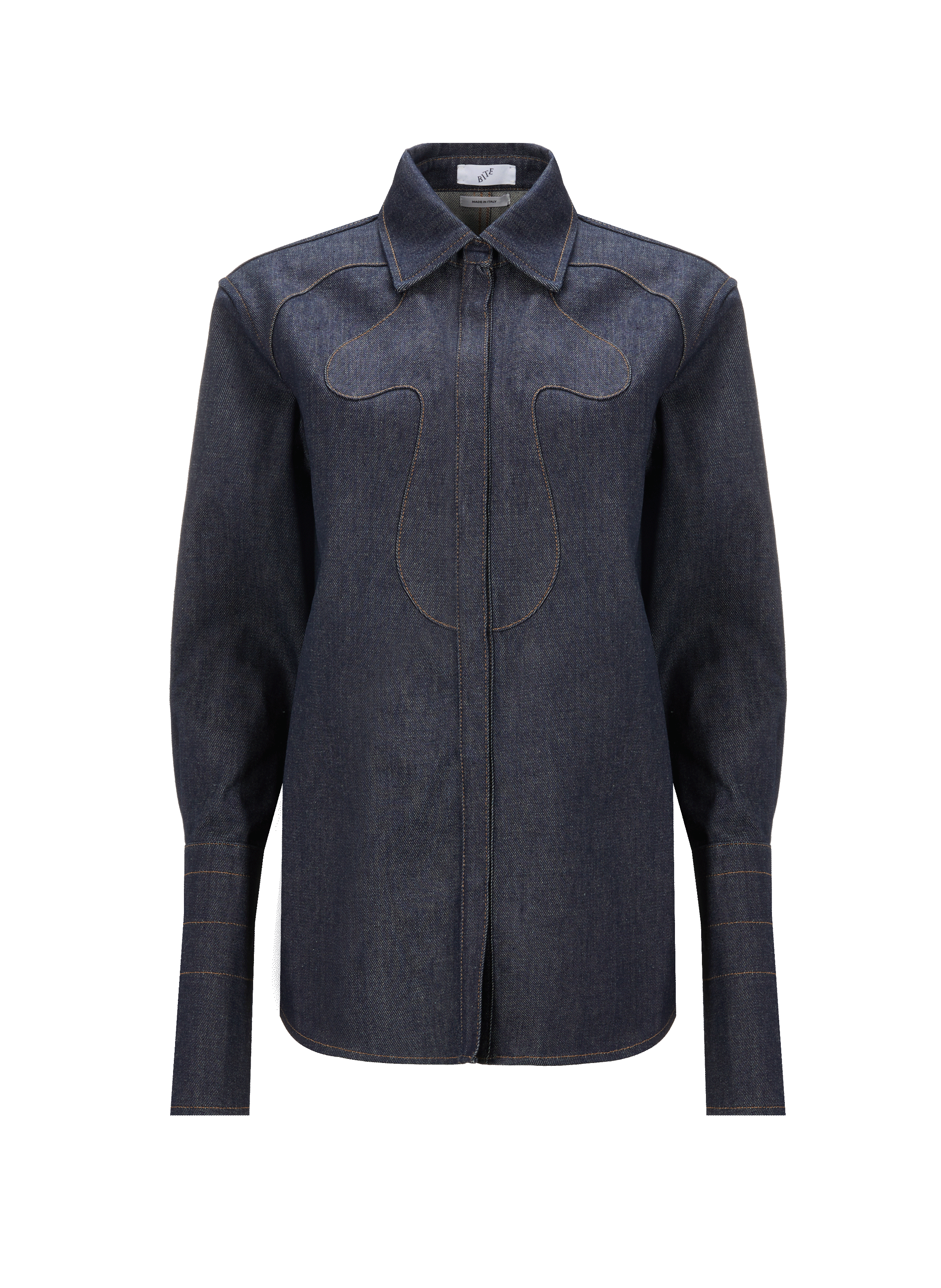 BITE STUDIOS Chemise denim en coton organique  Bleu