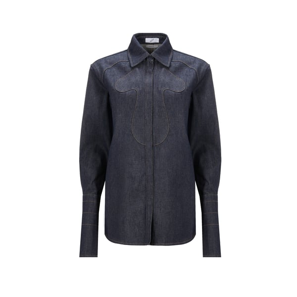 Chemise denim en coton organique