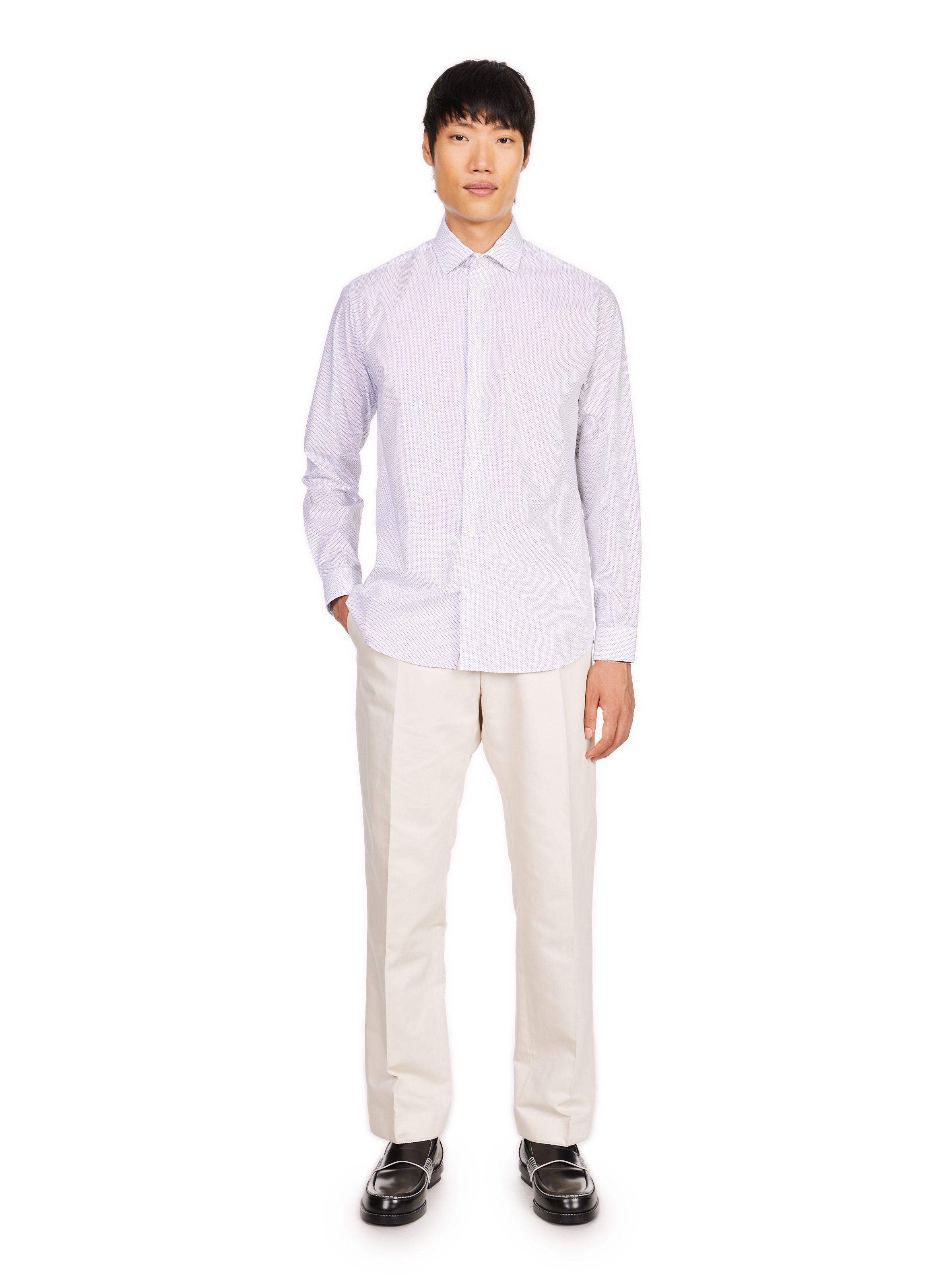 Chemise imprimée en coton  AU PRINTEMPS PARIS Bleu