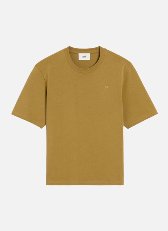 T-shirt ami de coeur ton sur ton unisexe Jaune by AMI PARIS AMI PARIS T-shirt ami de coeur ton sur ton unisexe Jaune