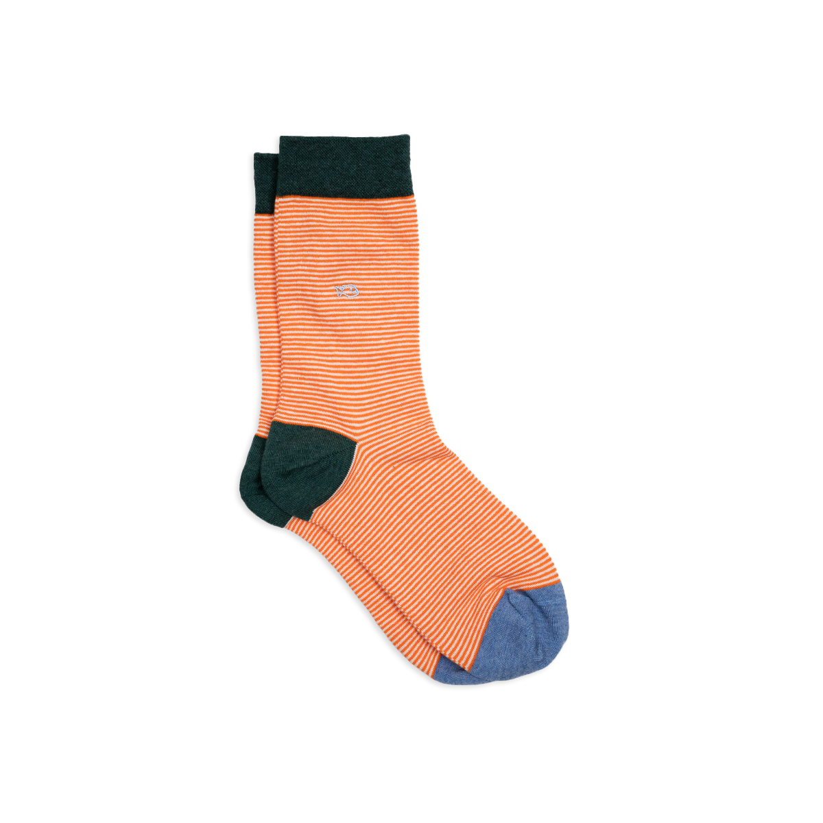 Chaussettes en coton peigné rayées BILLYBELT Orange