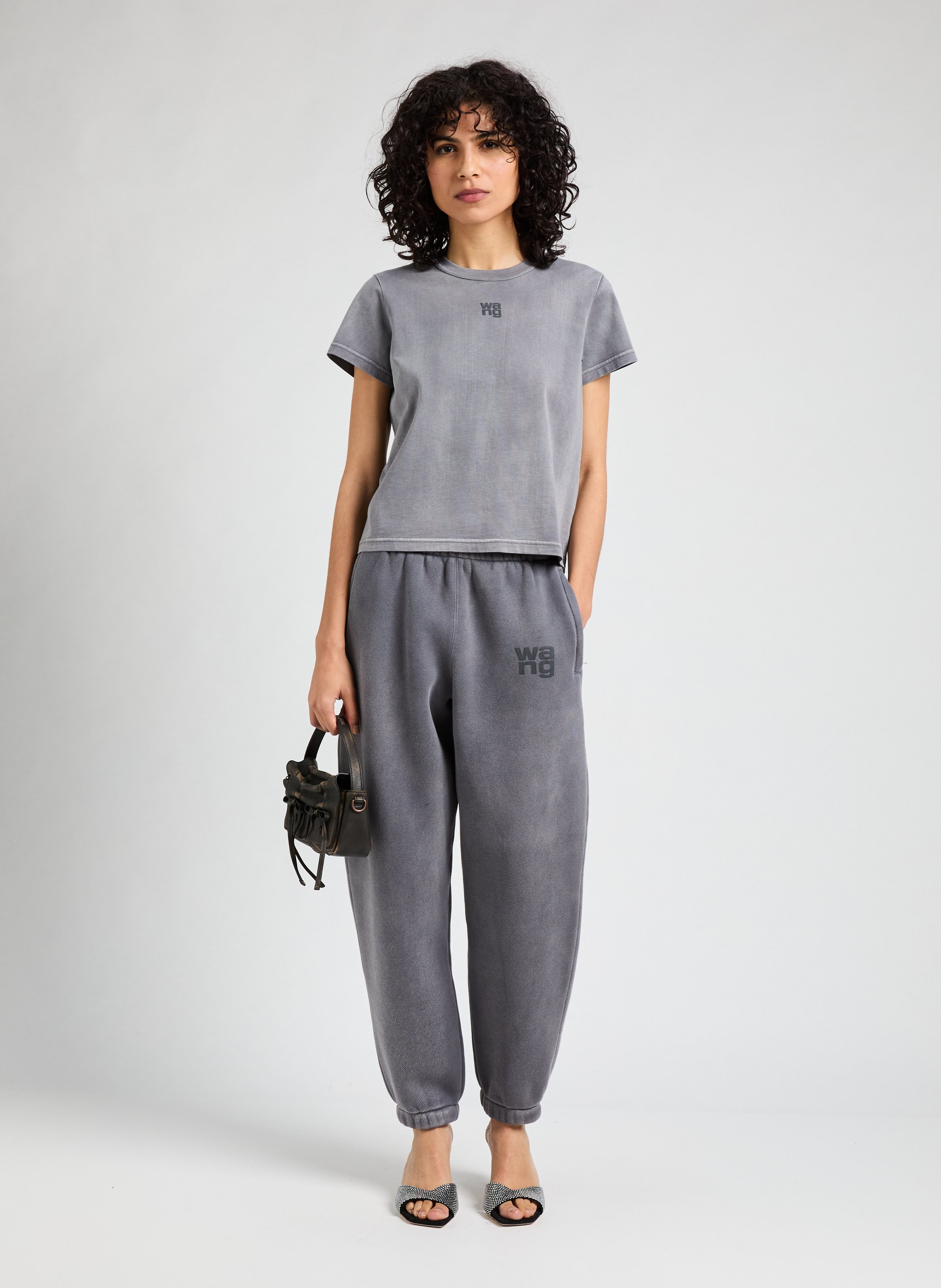 Micro-sac multipoches en cuir ACNE STUDIOS Marron