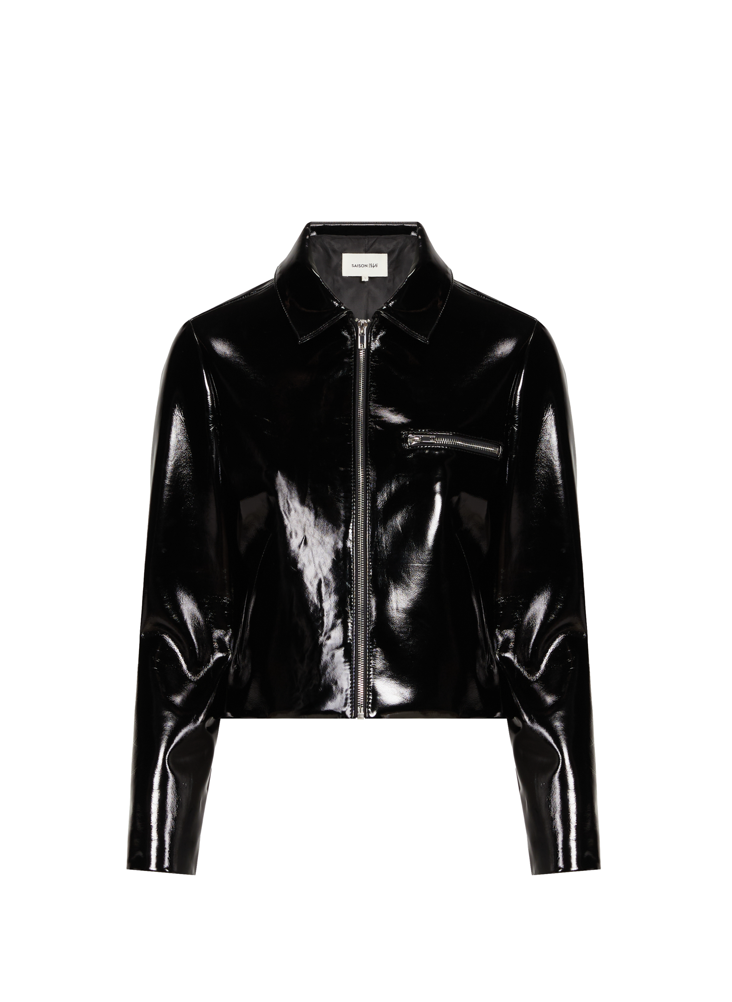 Veste VINY en cuir SAISON 1865 Noir