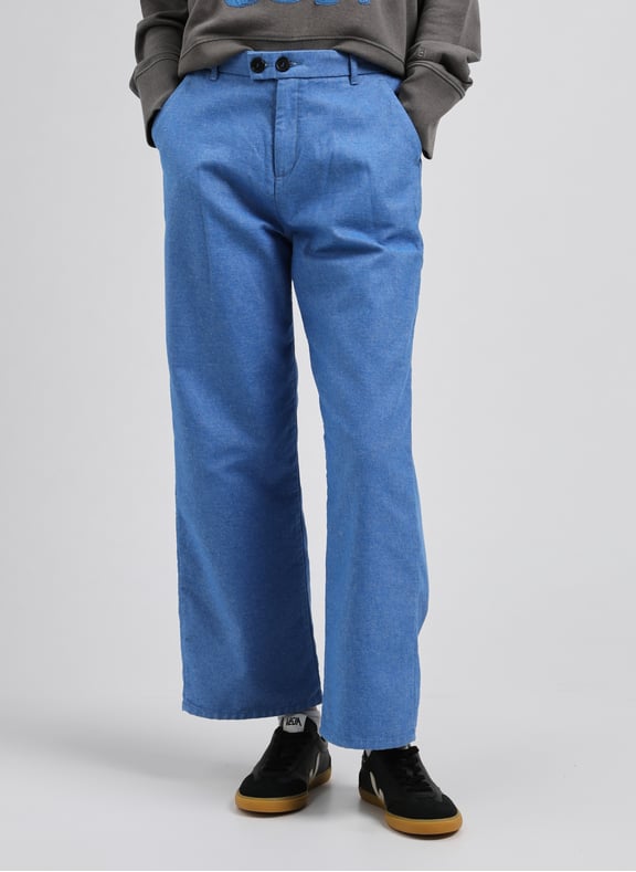 Straight pants Blue by LEON & HARPER LEON & HARPER Straight pants Blue