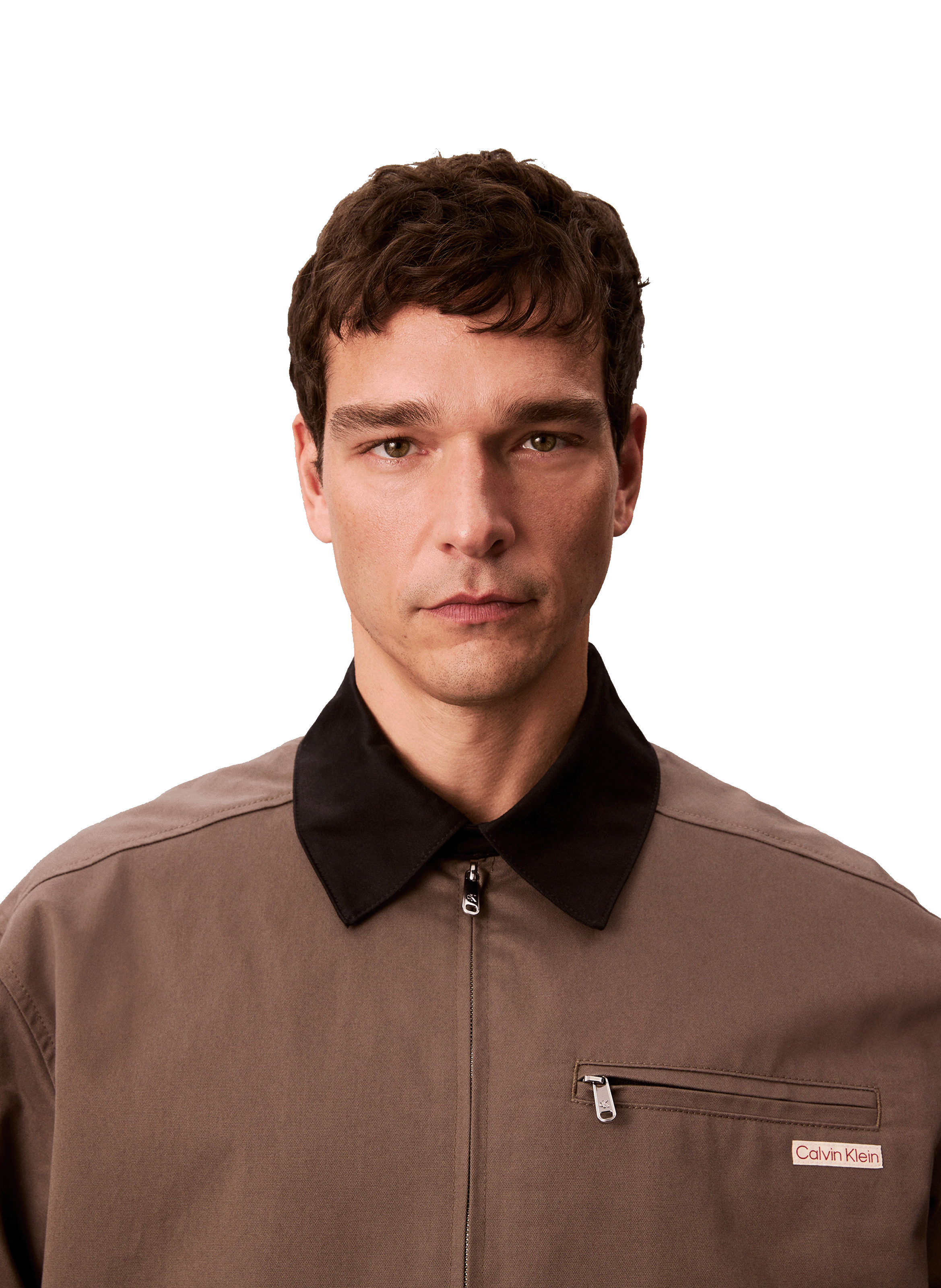 Blouson en coton CALVIN KLEIN Gris