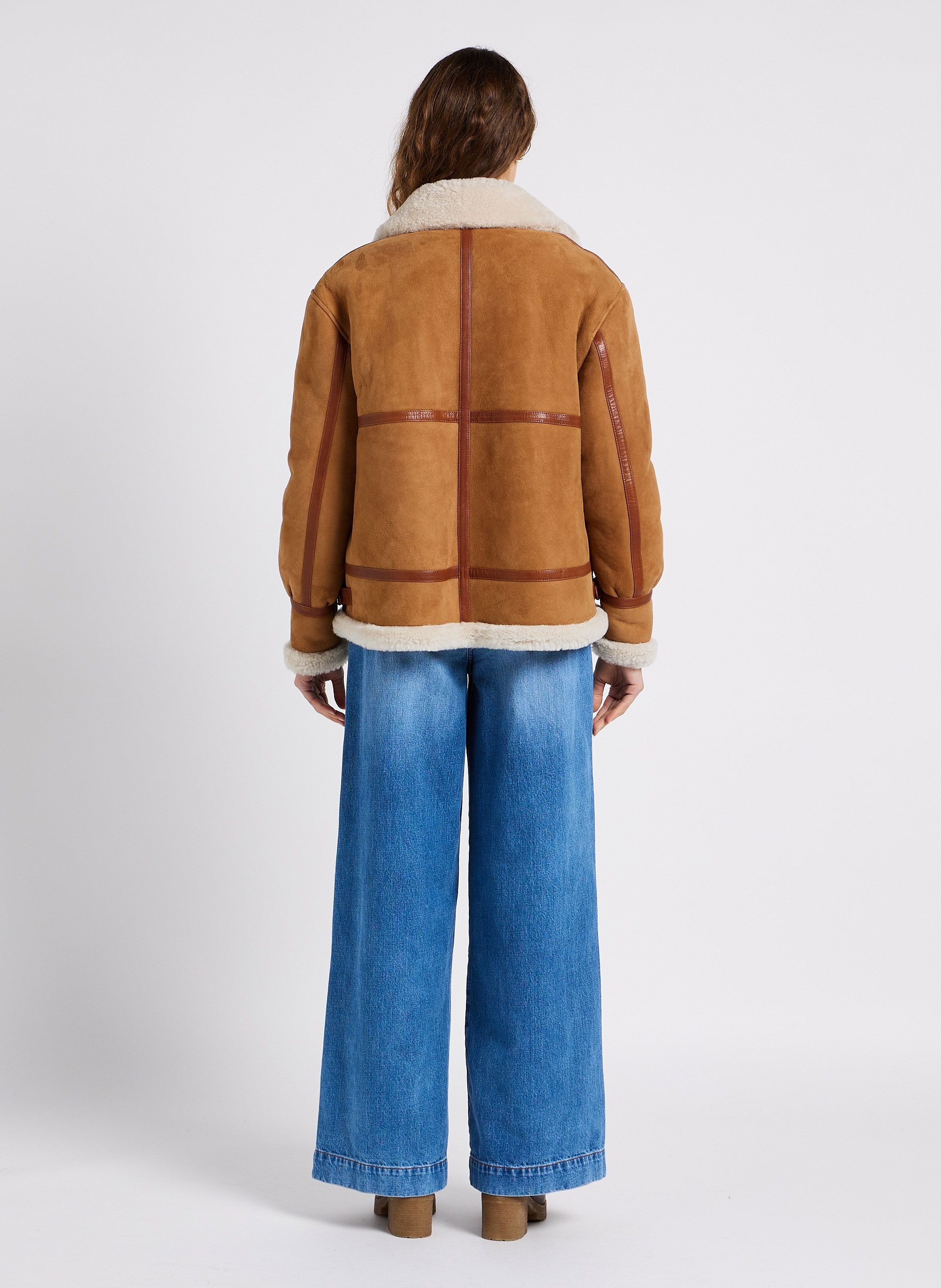 Jean ample taille haute en coton captain SESSUN Bleu