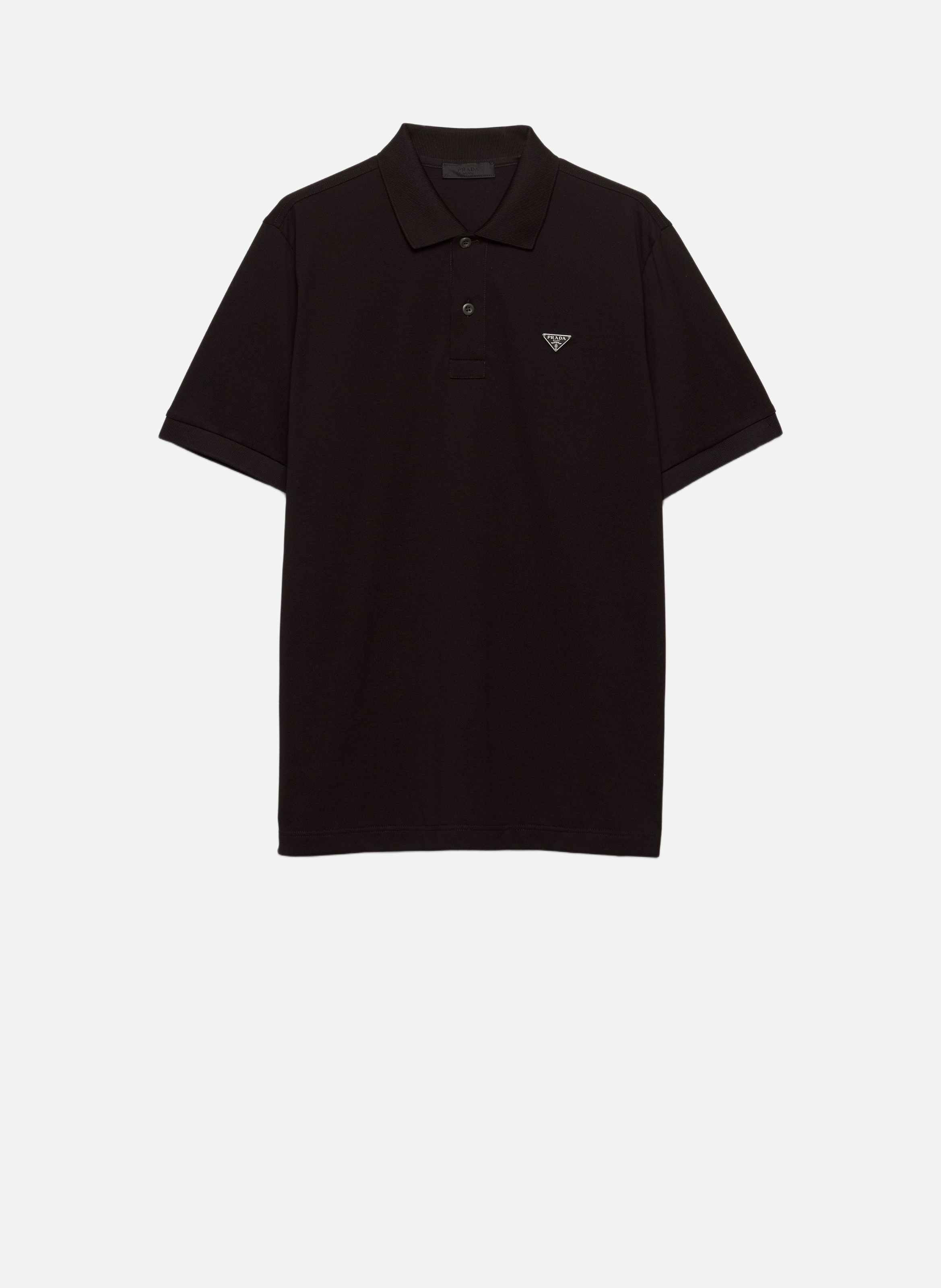 Polo en piqué PRADA Noir