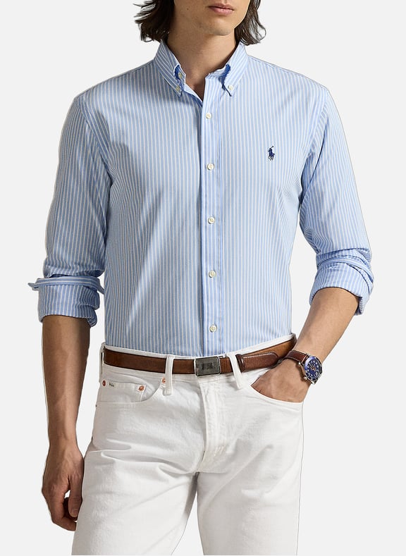 Chemise rayée en coton Bleu by POLO RALPH LAUREN POLO RALPH LAUREN Chemise rayée en coton Bleu