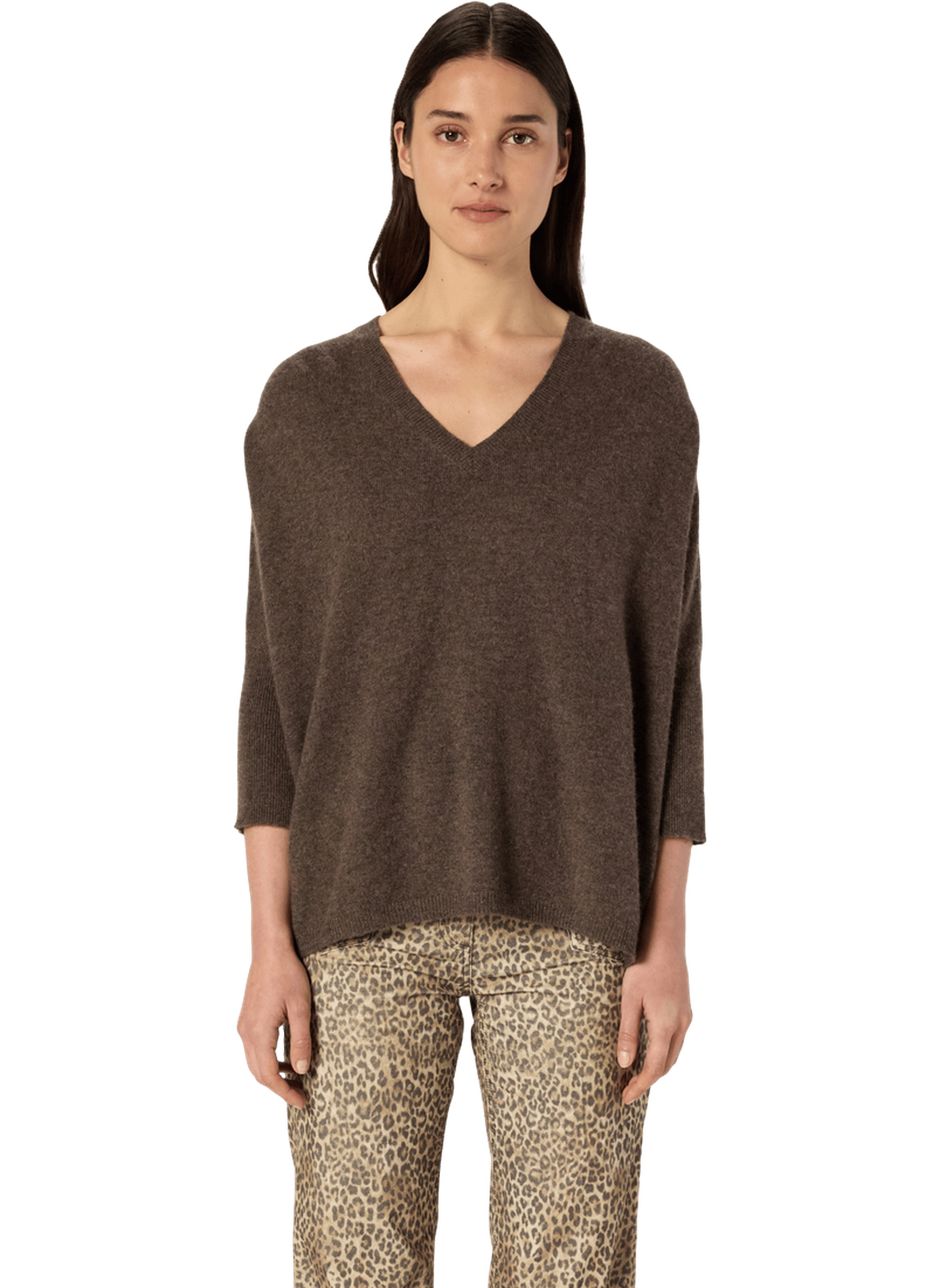 Pull v oversize en cachemire - esmee GERARD DAREL Marron